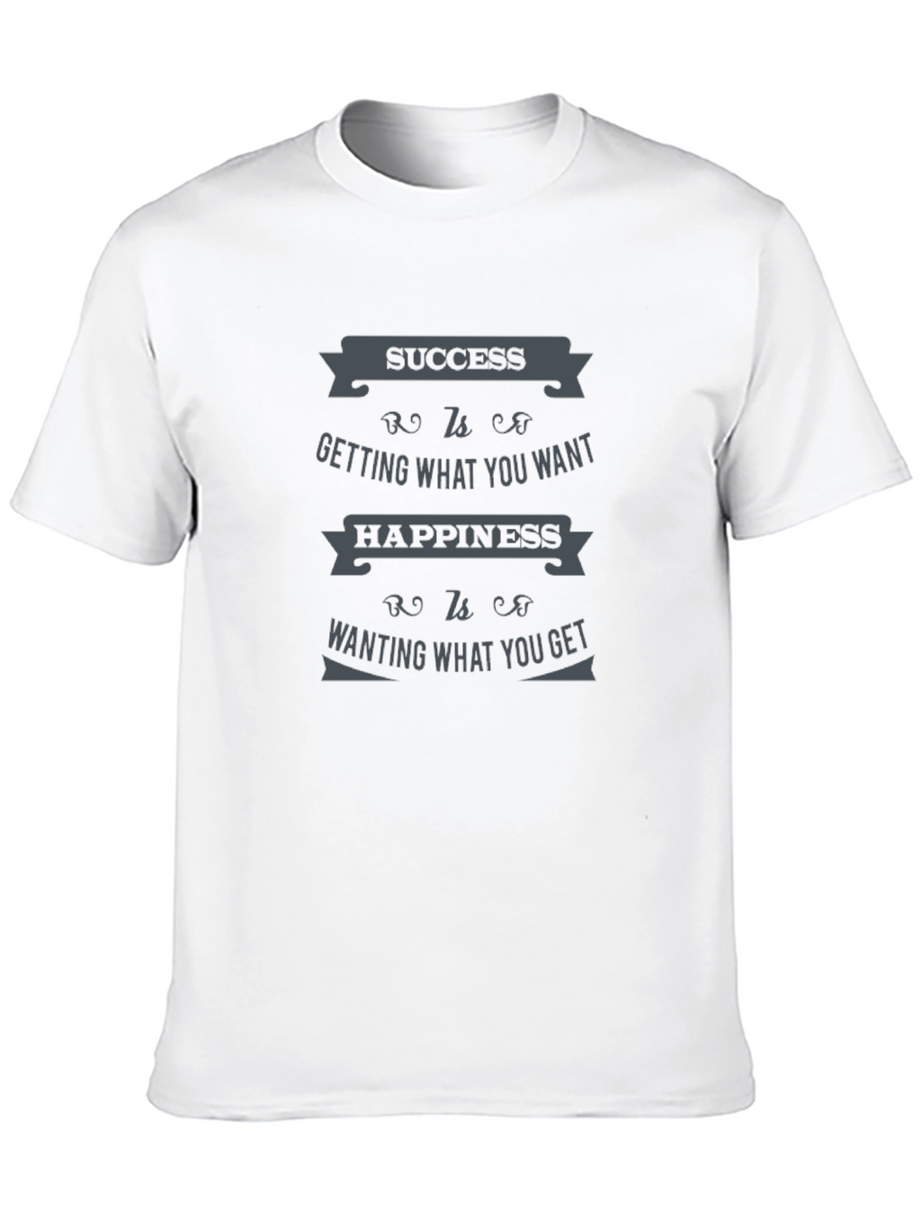 Success & Happiness Quote Graphic T-Shirt
