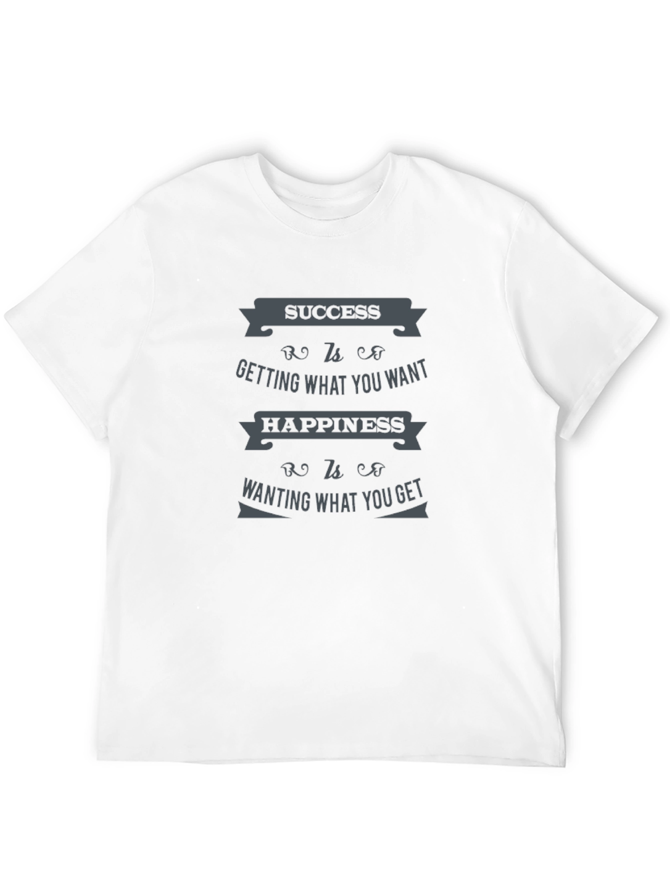 Success & Happiness Quote Graphic T-Shirt