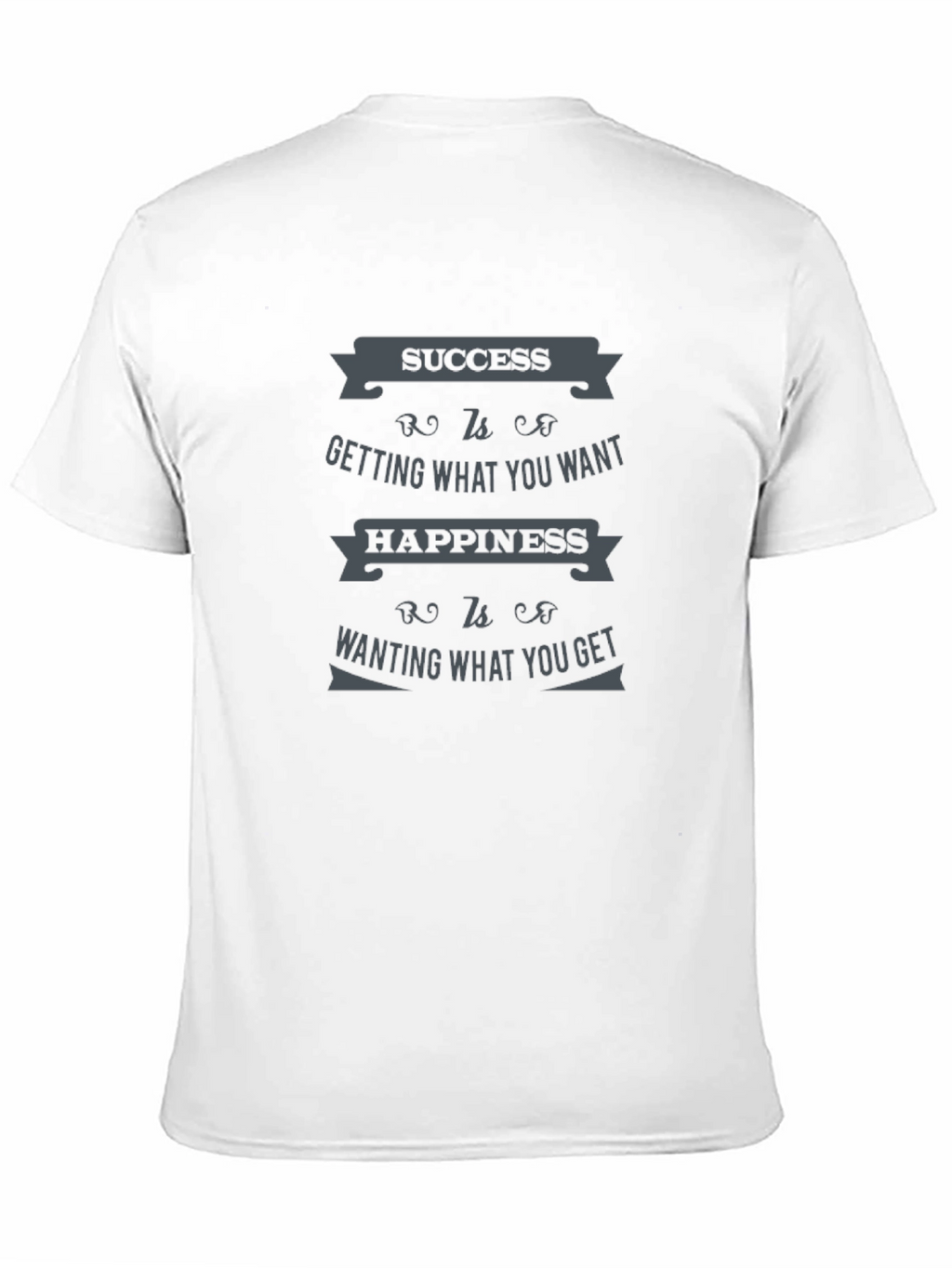Success & Happiness Quote Graphic T-Shirt
