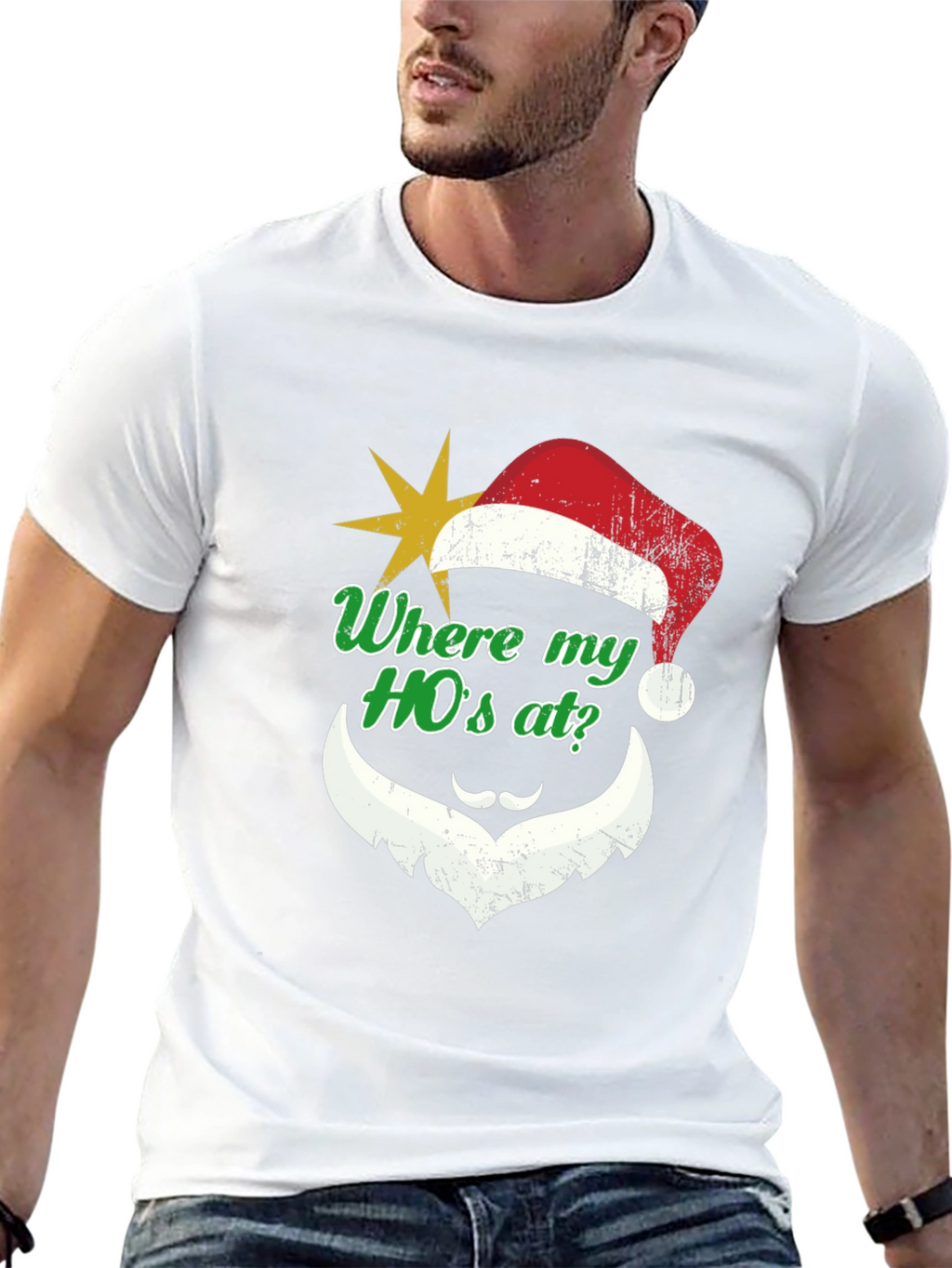 Humorous Christmas Santa HOs T-Shirt