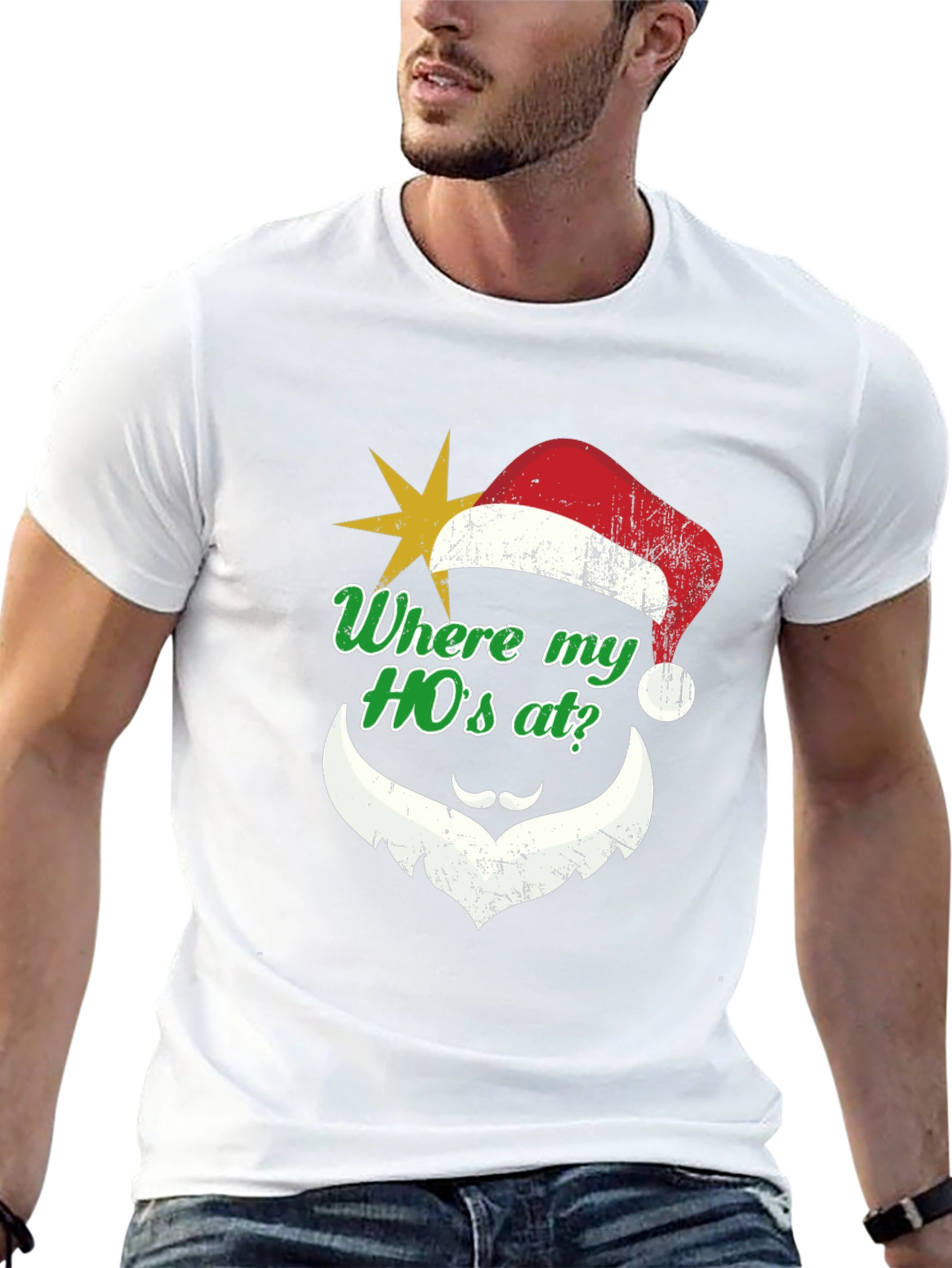 Humorous Christmas Santa HOs T-Shirt