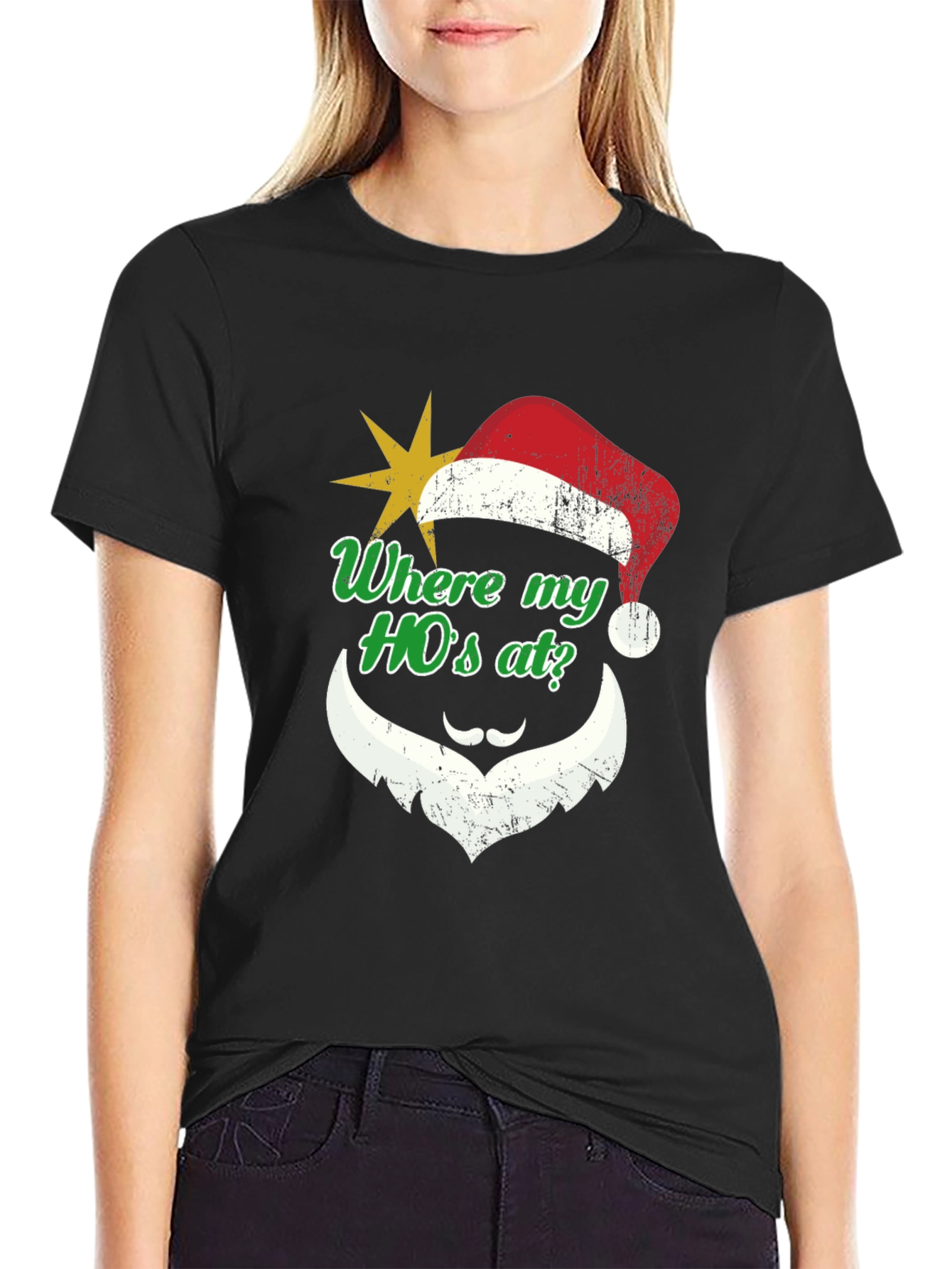 Humorous Christmas Santa HOs T-Shirt