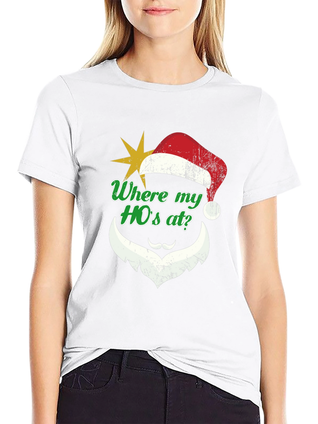 Humorous Christmas Santa HOs T-Shirt