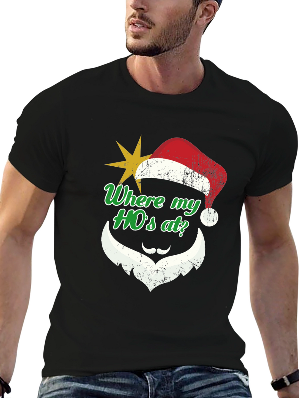 Humorous Christmas Santa HOs T-Shirt