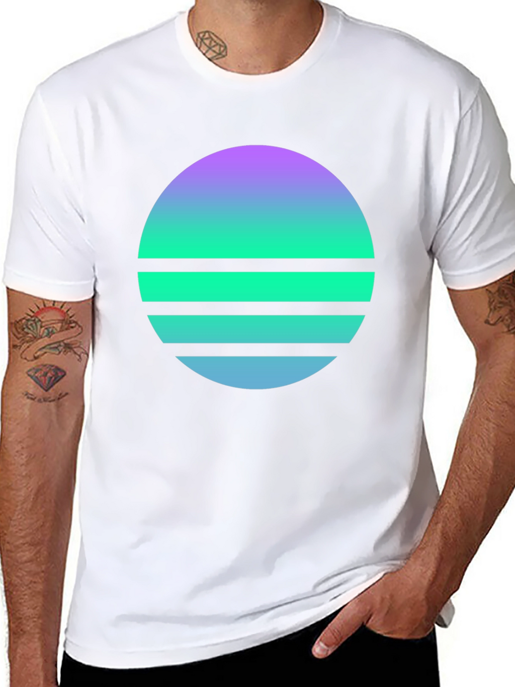 Retro Sunset Graphic Tee - Stylish Comfort