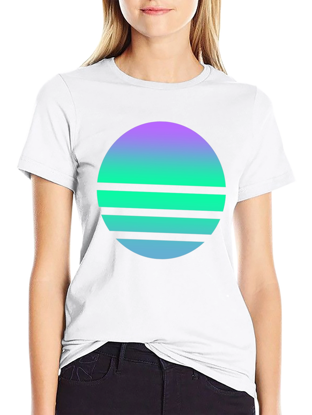 Retro Sunset Graphic Tee - Stylish Comfort