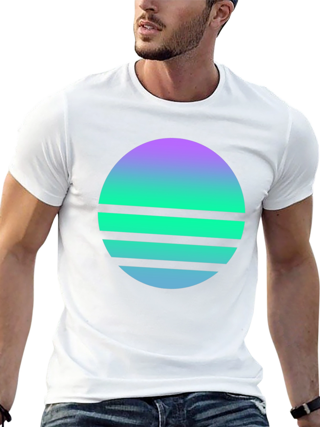 Retro Sunset Graphic Tee - Stylish Comfort