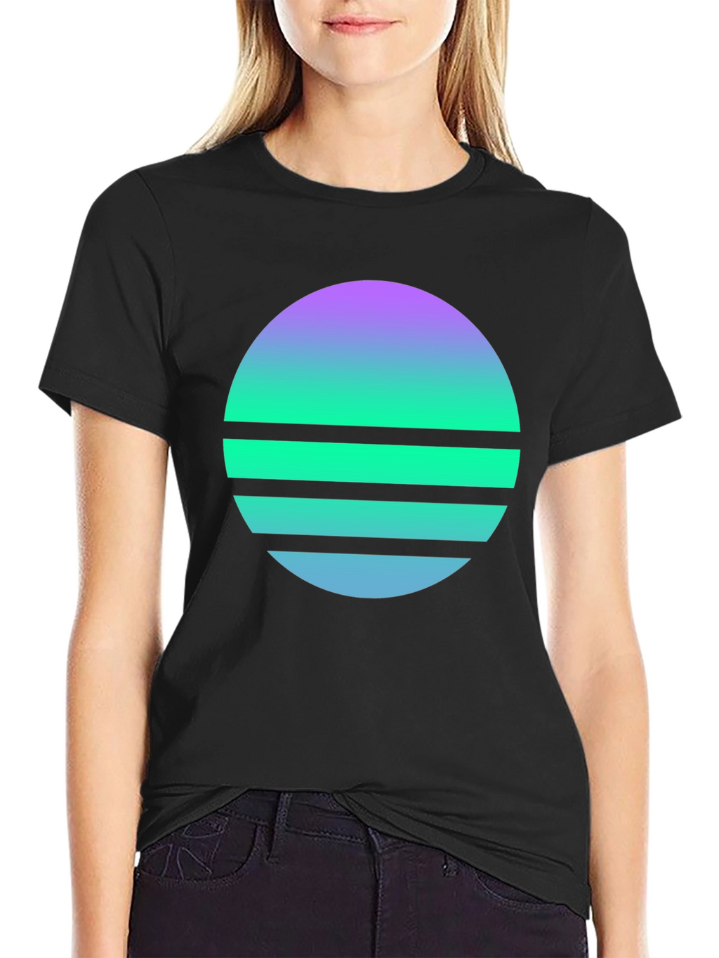Retro Sunset Graphic Tee - Stylish Comfort