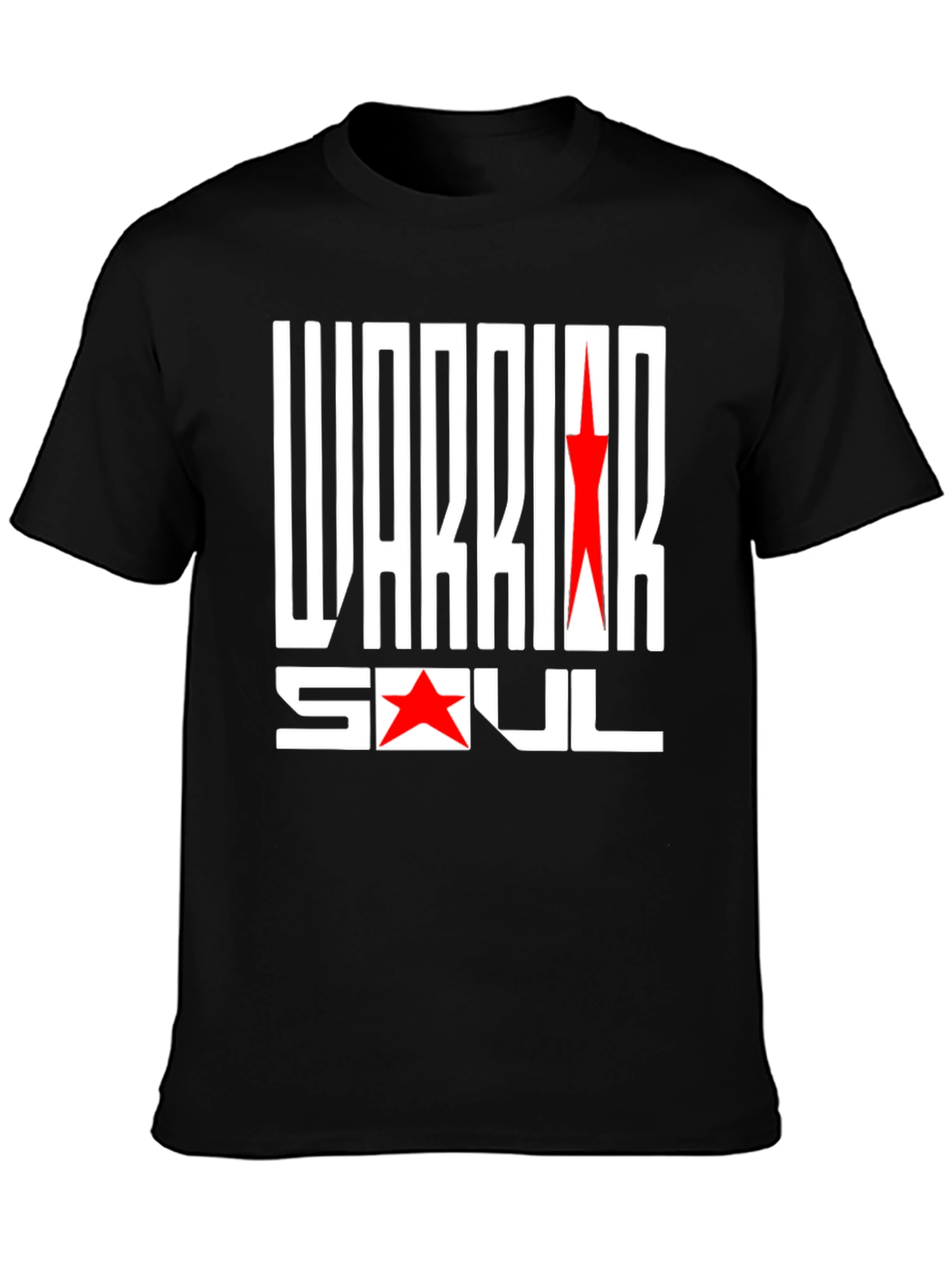 Warrior Soul Graphic Print Black T-Shirt