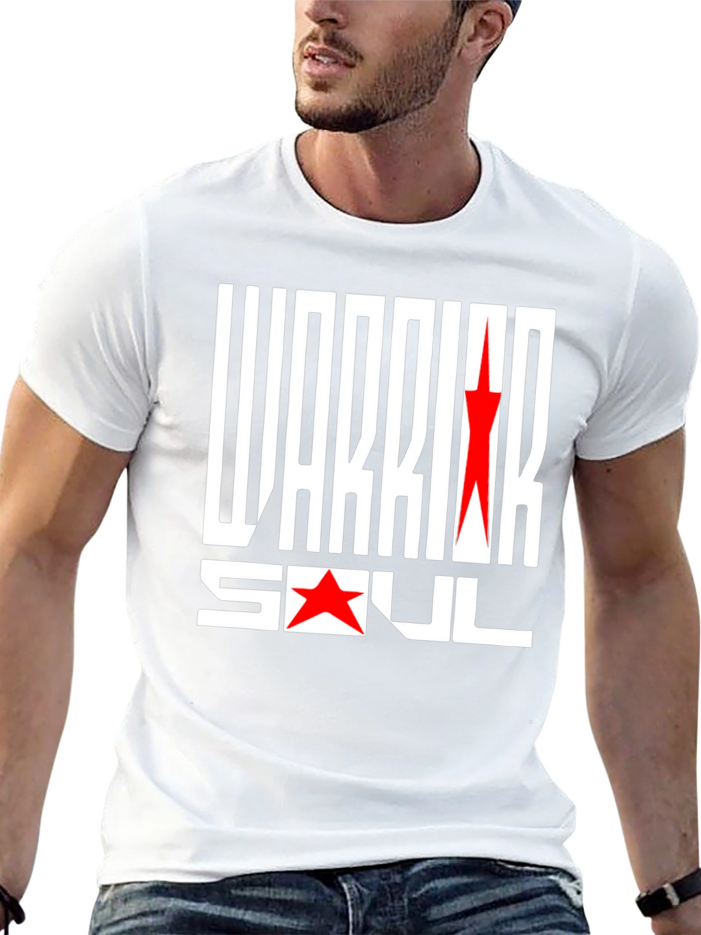Warrior Soul Graphic Print Black T-Shirt
