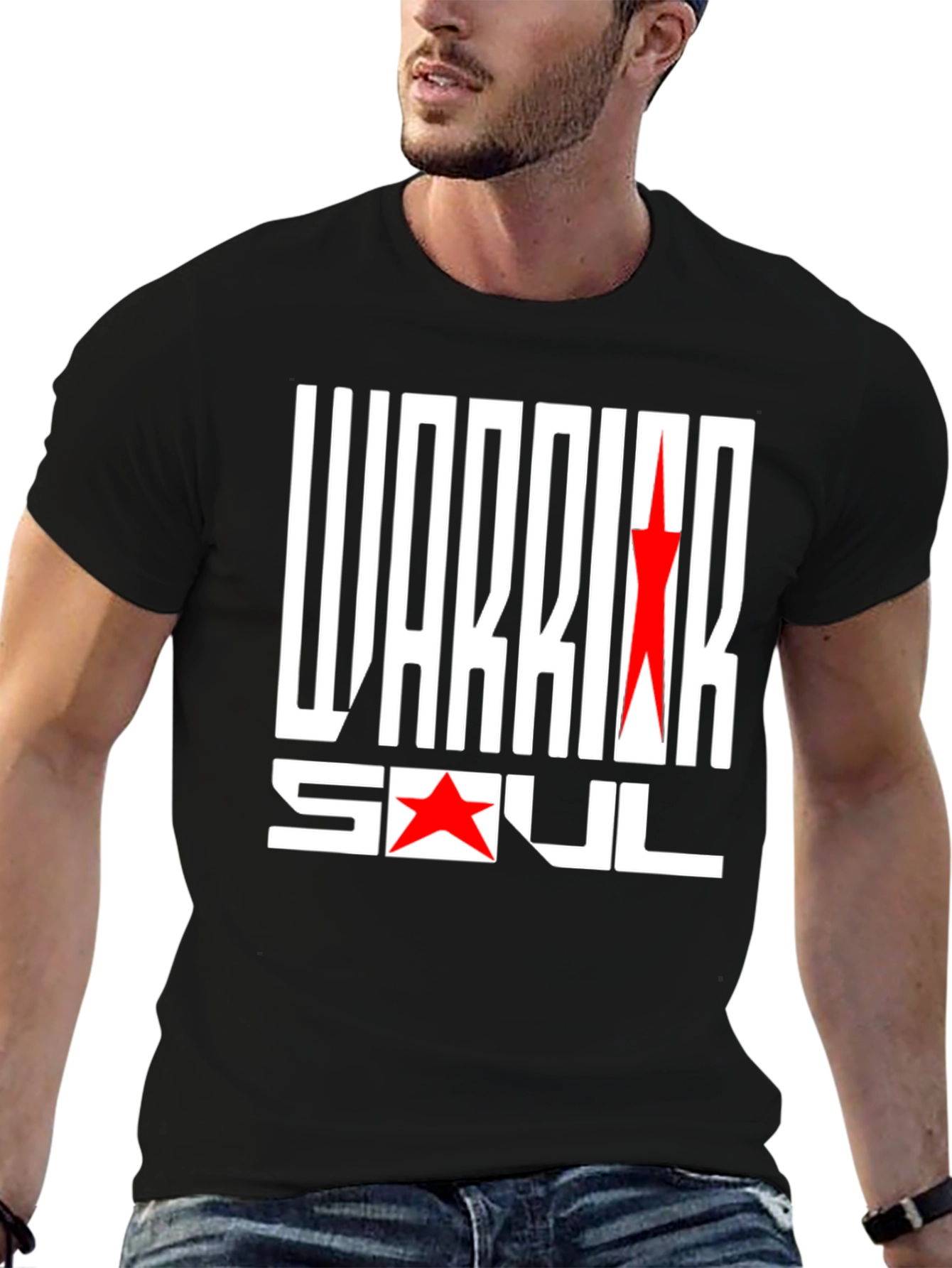 Warrior Soul Graphic Print Black T-Shirt
