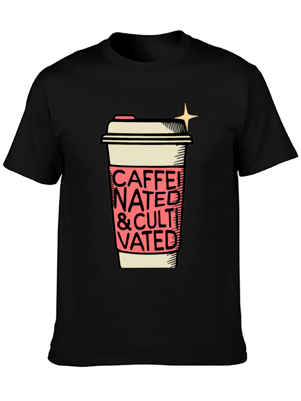 Caffeinated and Cultivated Graphic Tee