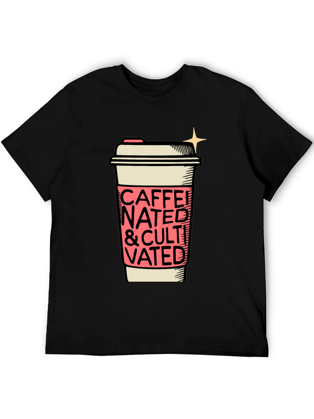 Caffeinated and Cultivated Graphic Tee