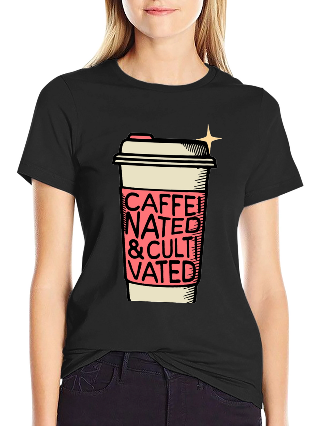 Caffeinated and Cultivated Graphic Tee