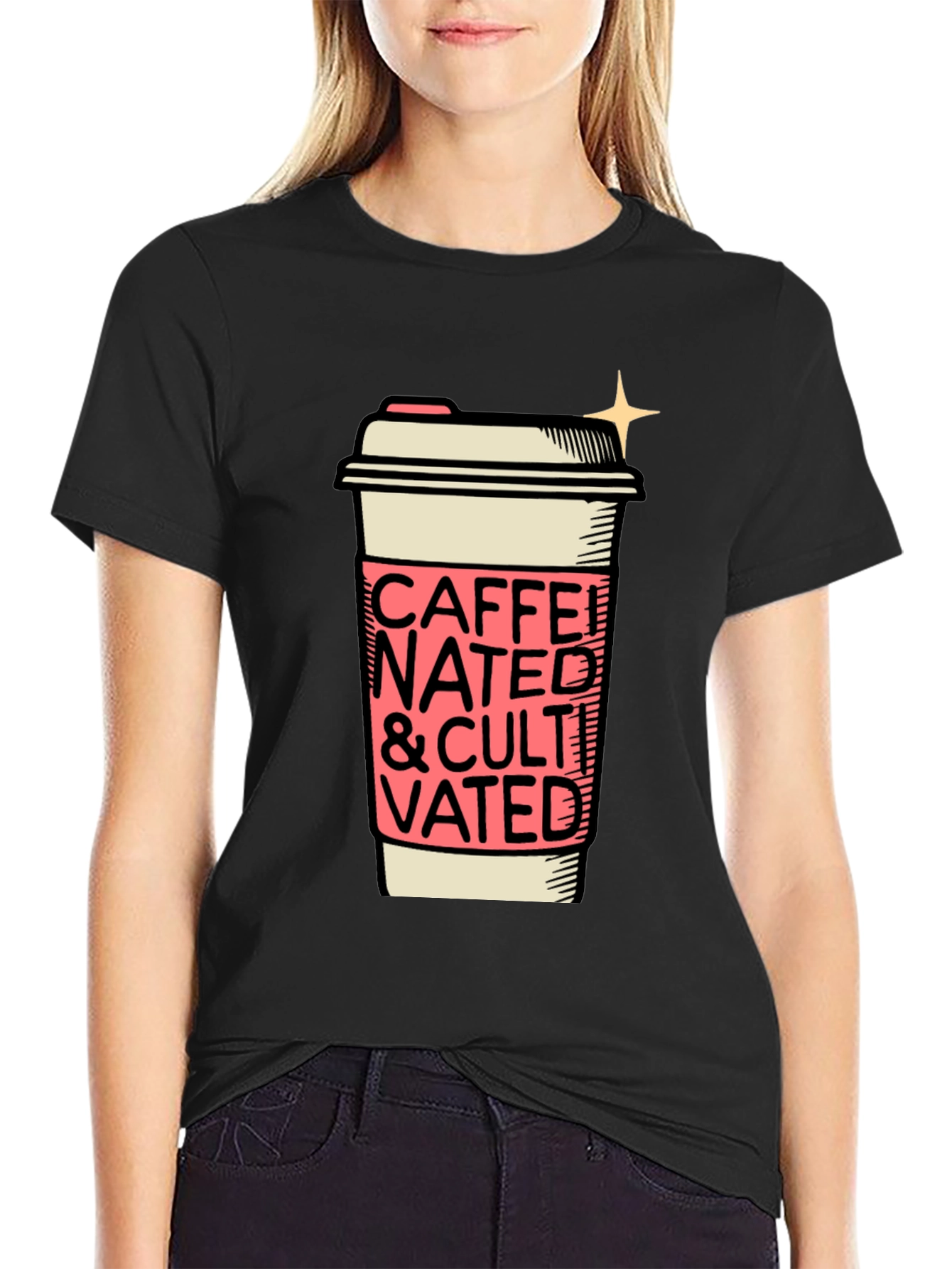 Caffeinated and Cultivated Graphic Tee