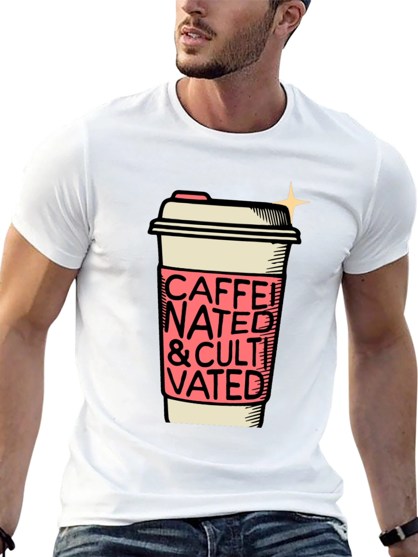 Caffeinated and Cultivated Graphic Tee