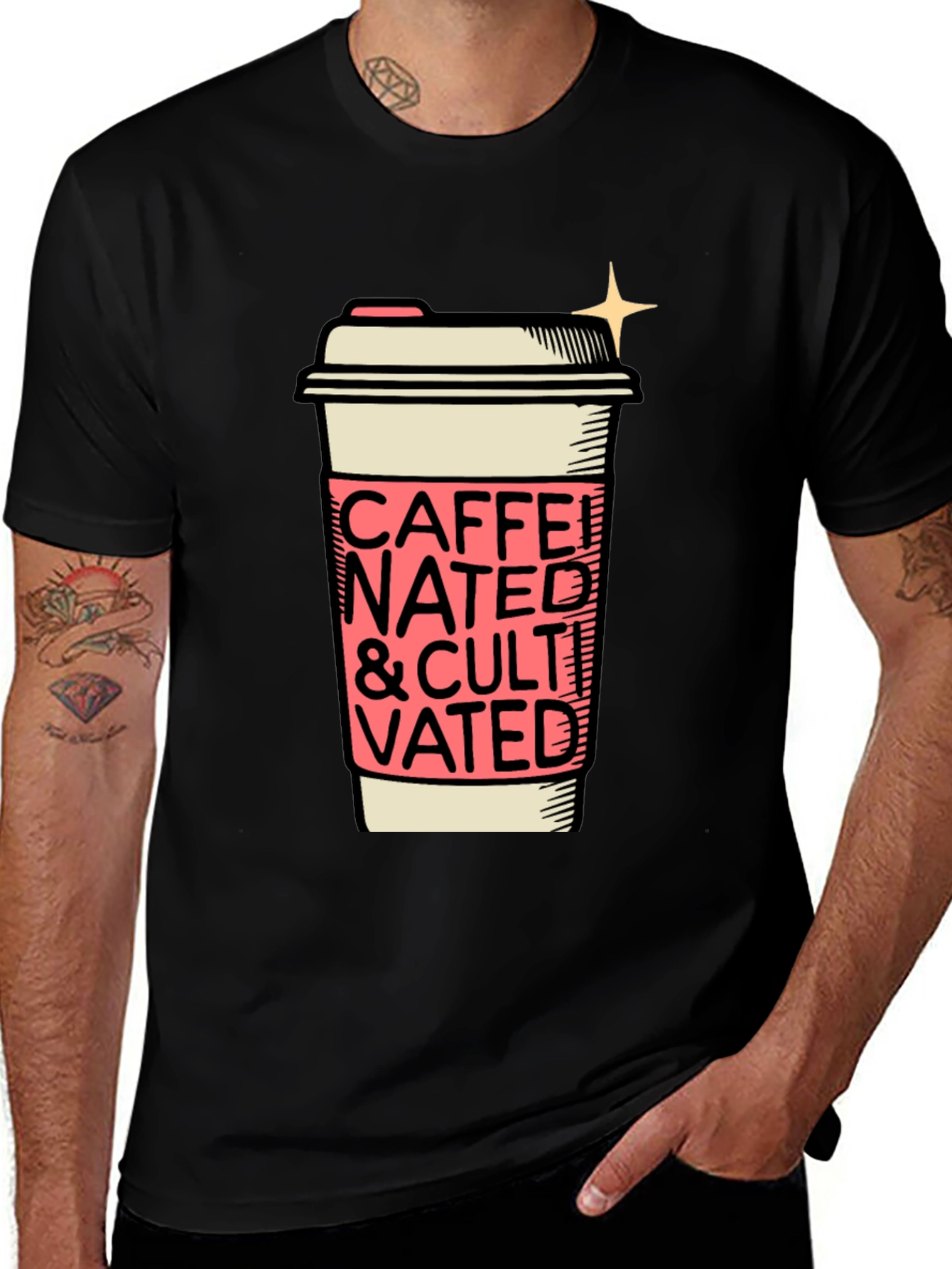 Caffeinated and Cultivated Graphic Tee
