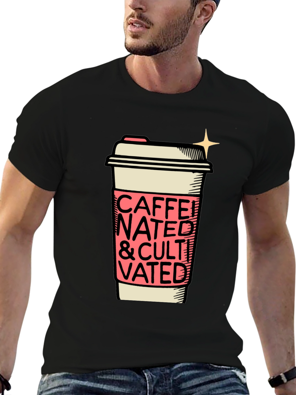 Caffeinated and Cultivated Graphic Tee