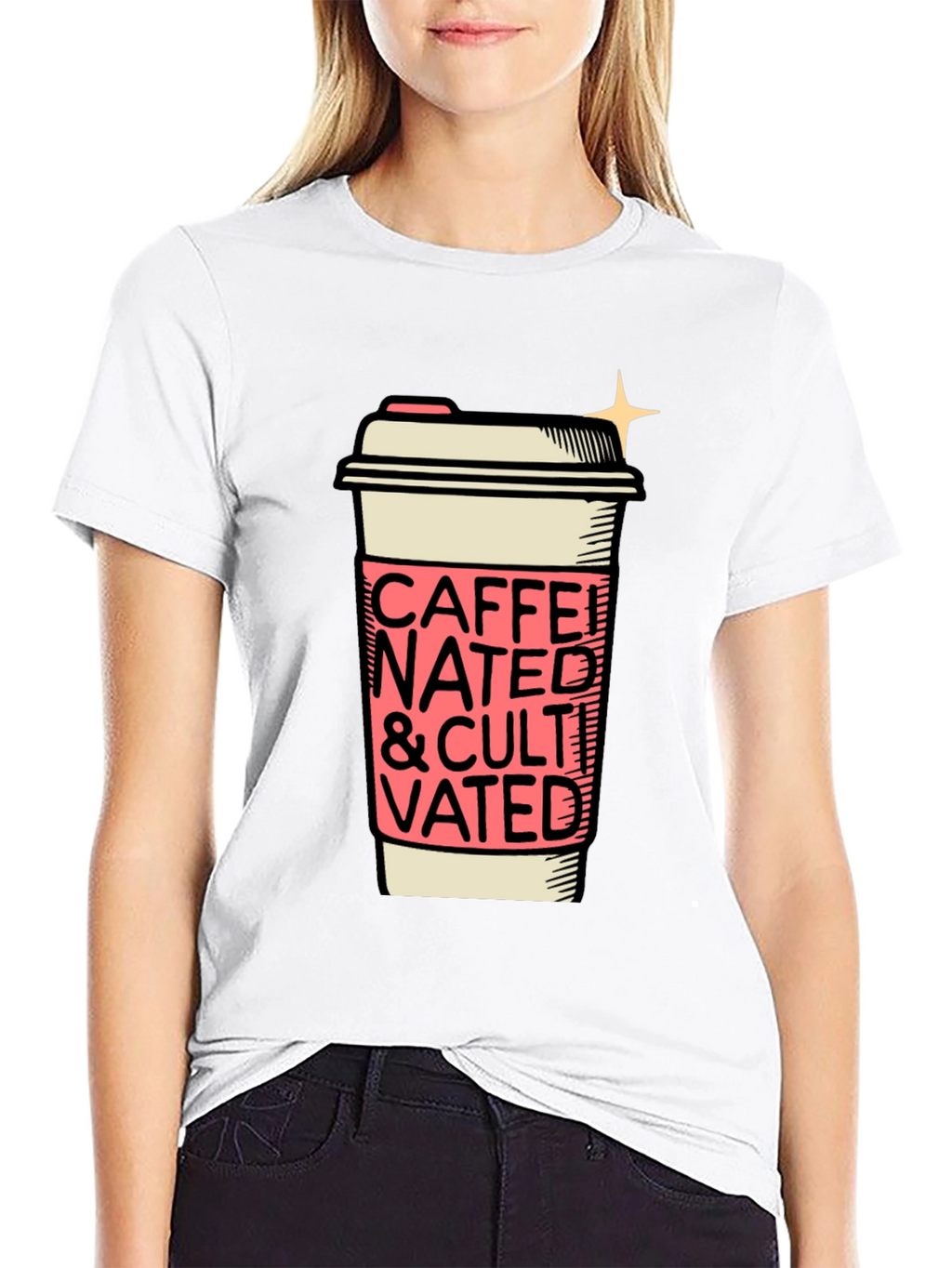 Caffeinated and Cultivated Graphic Tee