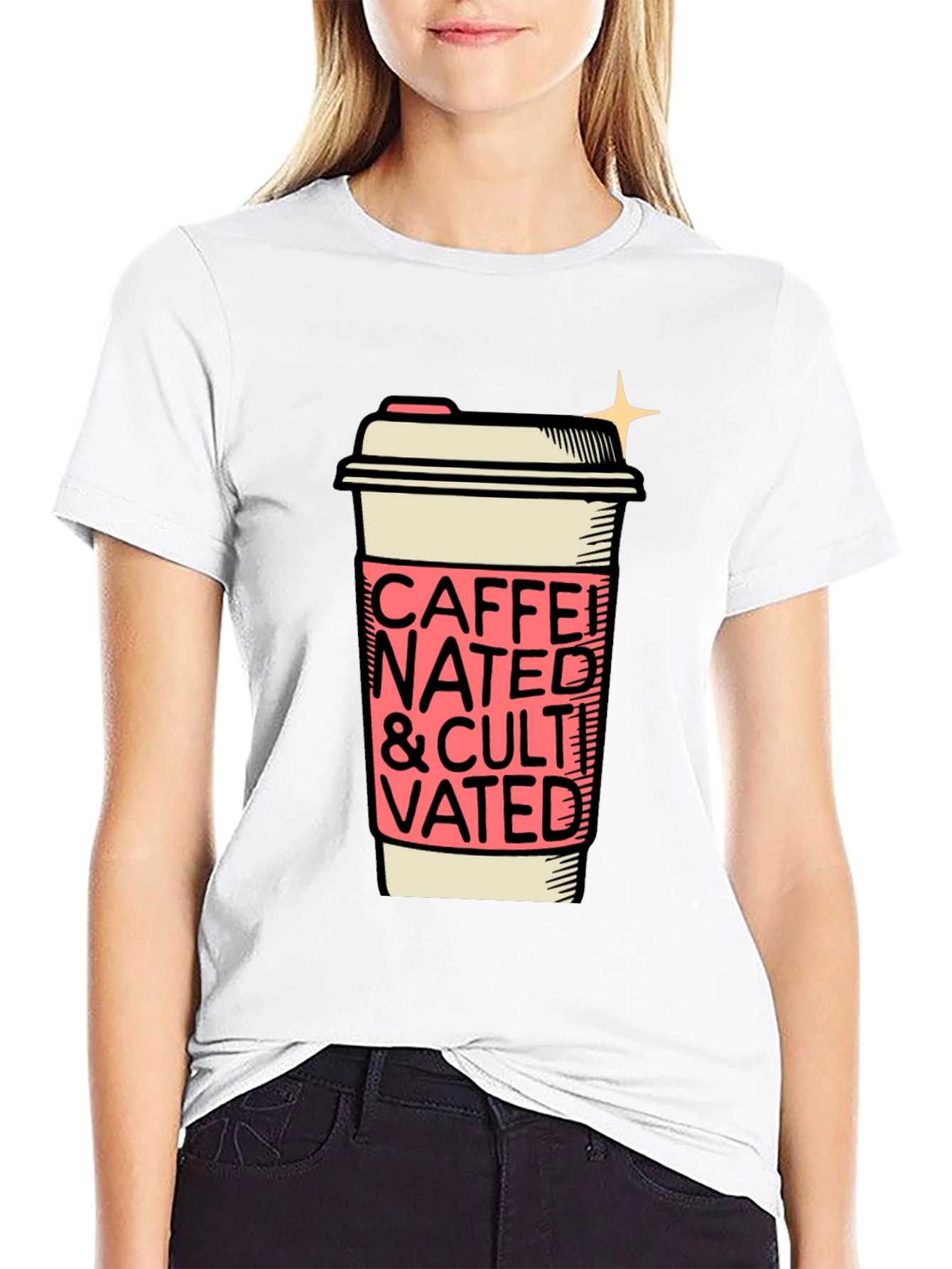 Caffeinated and Cultivated Graphic Tee