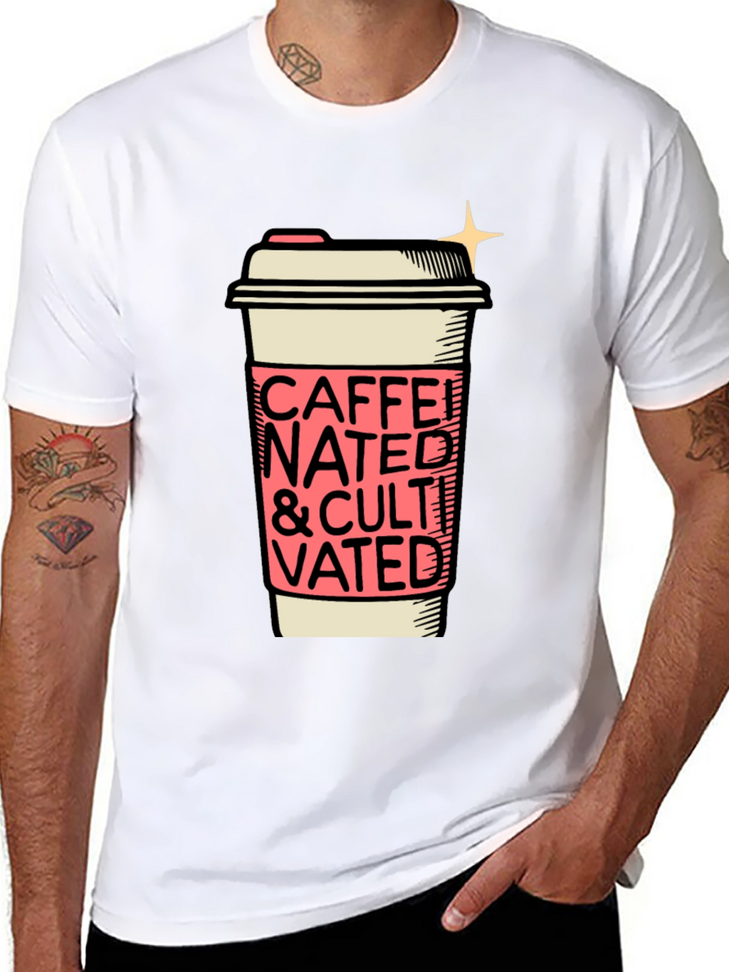 Caffeinated and Cultivated Graphic Tee