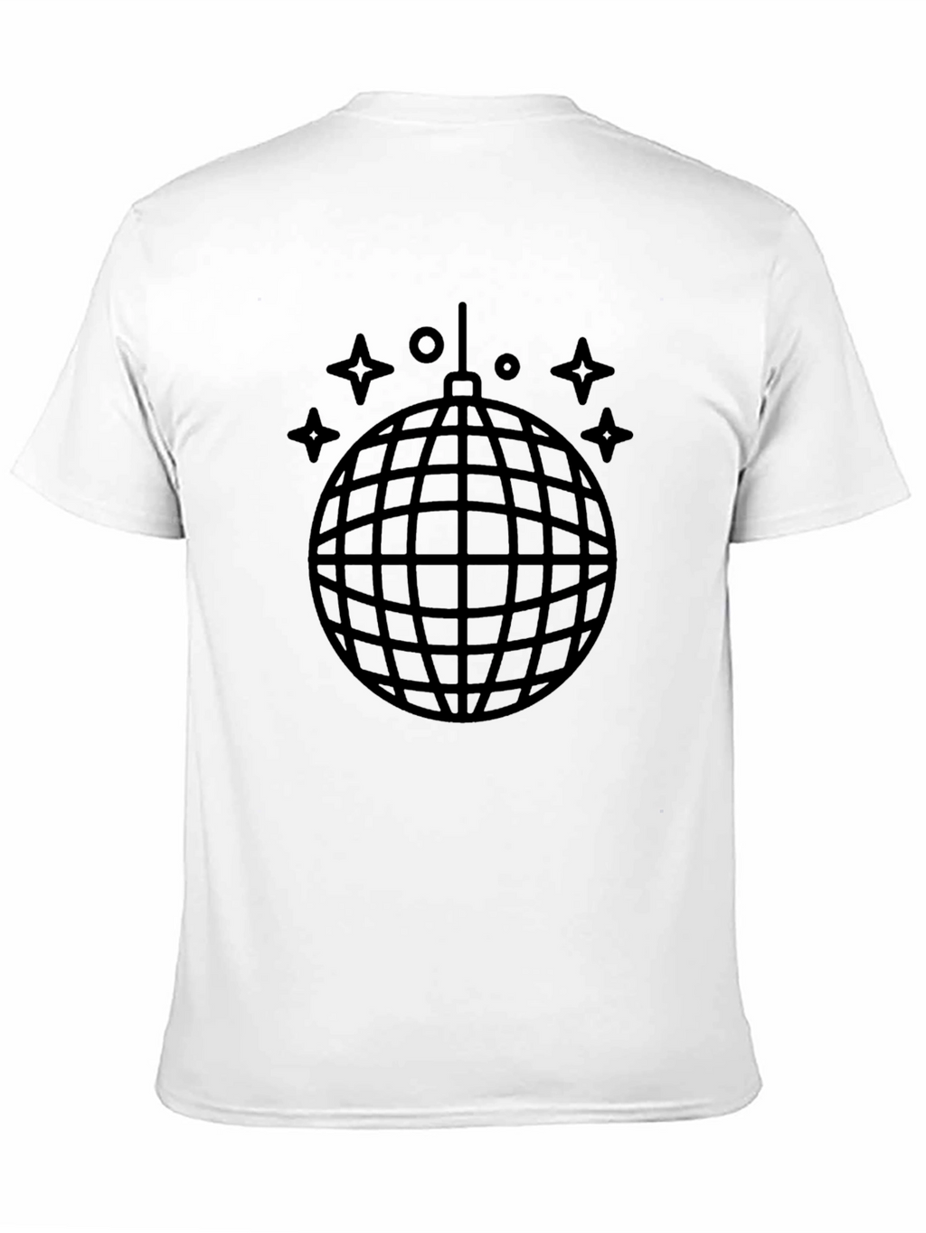 Disco Ball Graphic Black T-Shirt