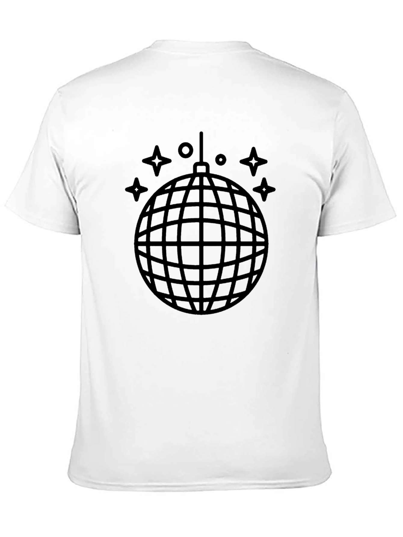Disco Ball Graphic Black T-Shirt
