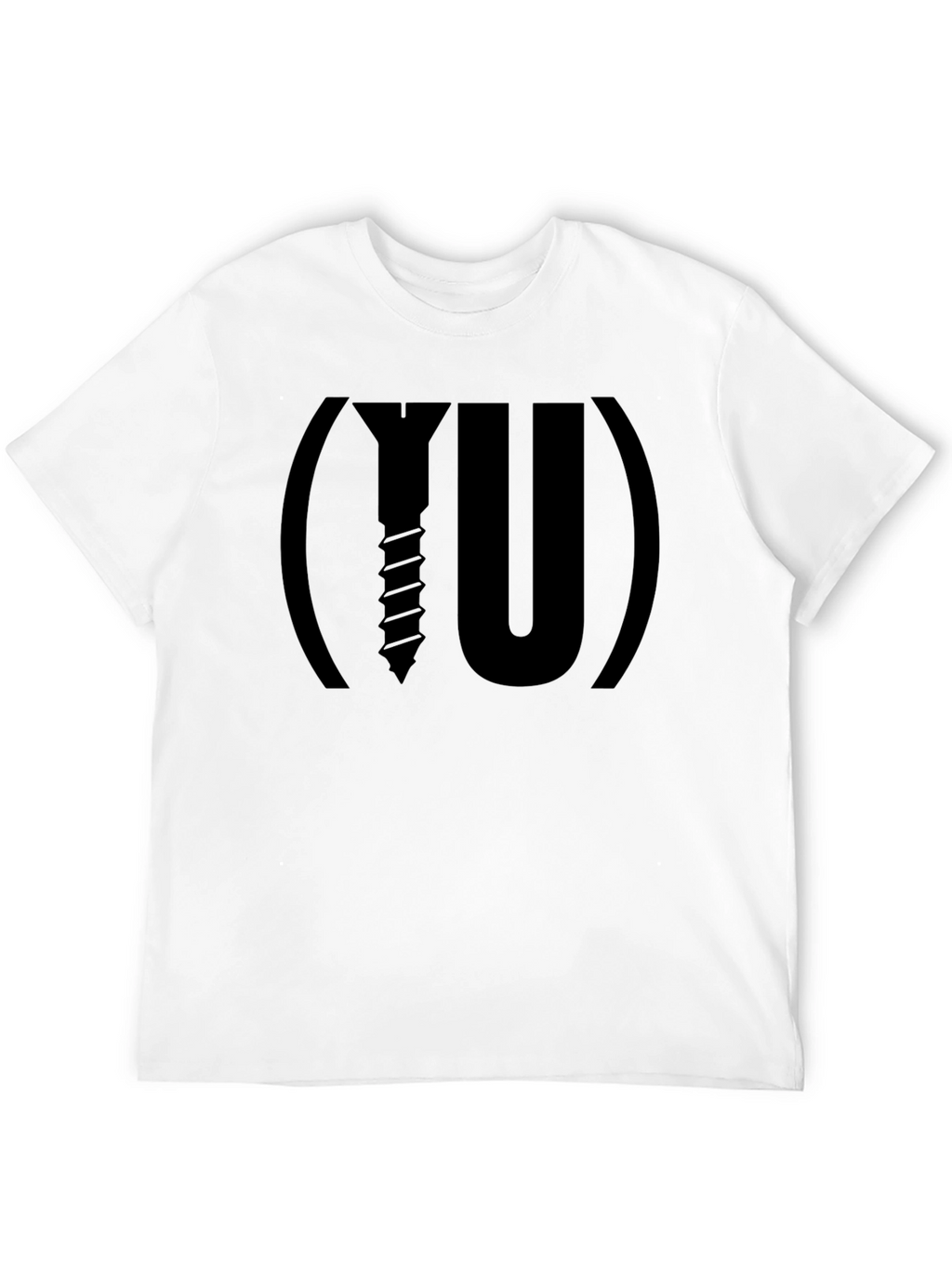 Screw You! Graphic Tee - Black Cotton T-Shirt