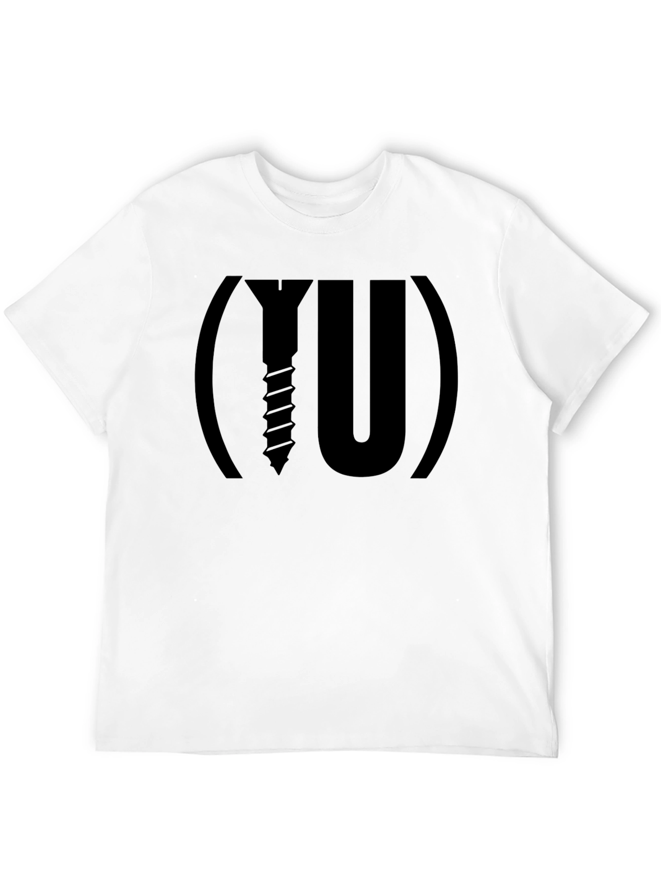 Screw You! Graphic Tee - Black Cotton T-Shirt
