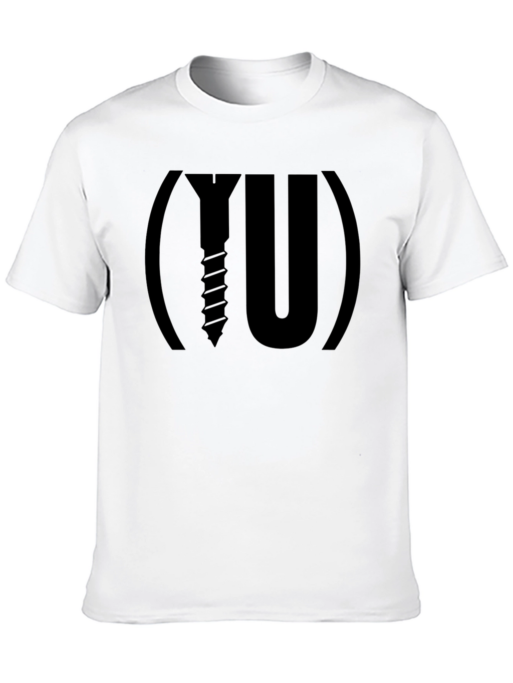 Screw You! Graphic Tee - Black Cotton T-Shirt
