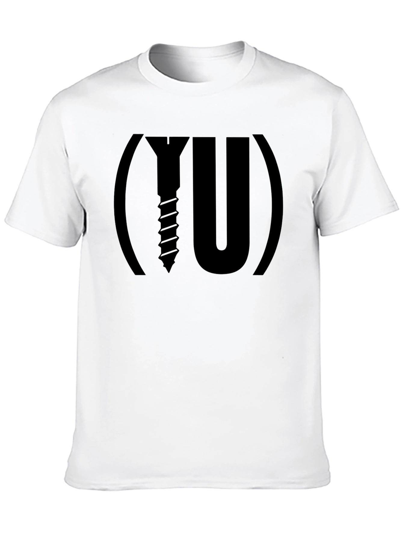 Screw You! Graphic Tee - Black Cotton T-Shirt