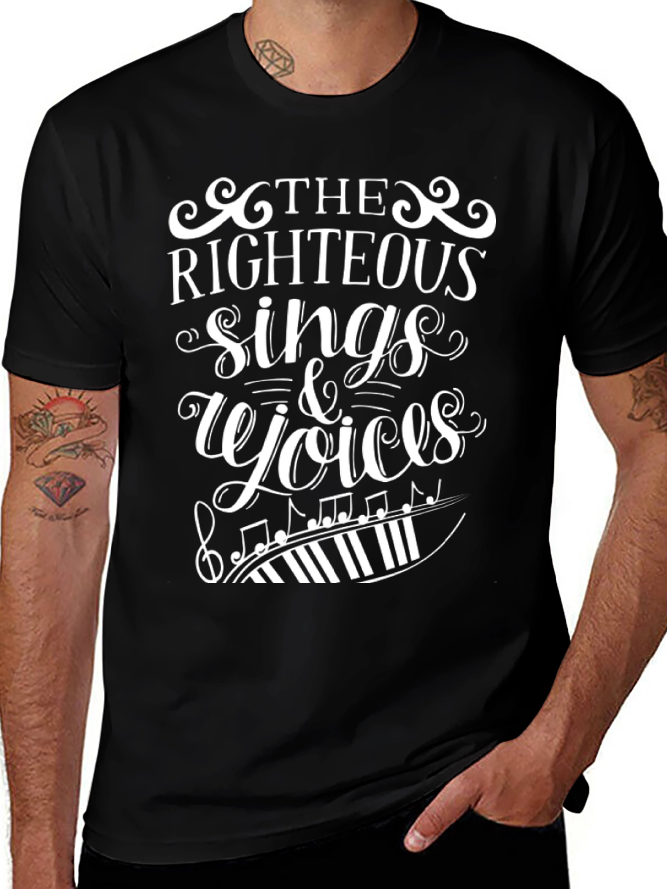 The Righteous Sings & Rejoices Graphic Tee
