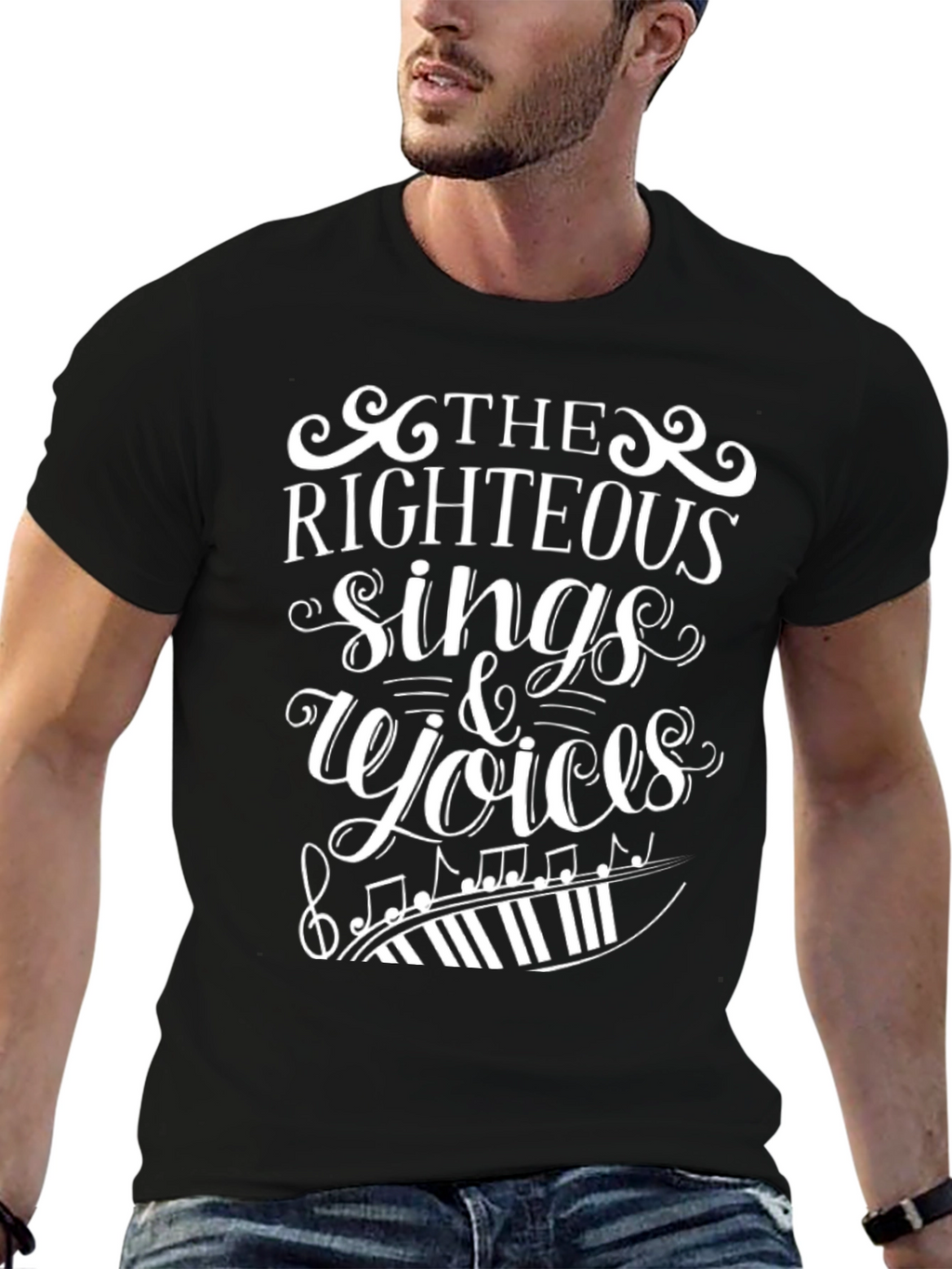 The Righteous Sings & Rejoices Graphic Tee