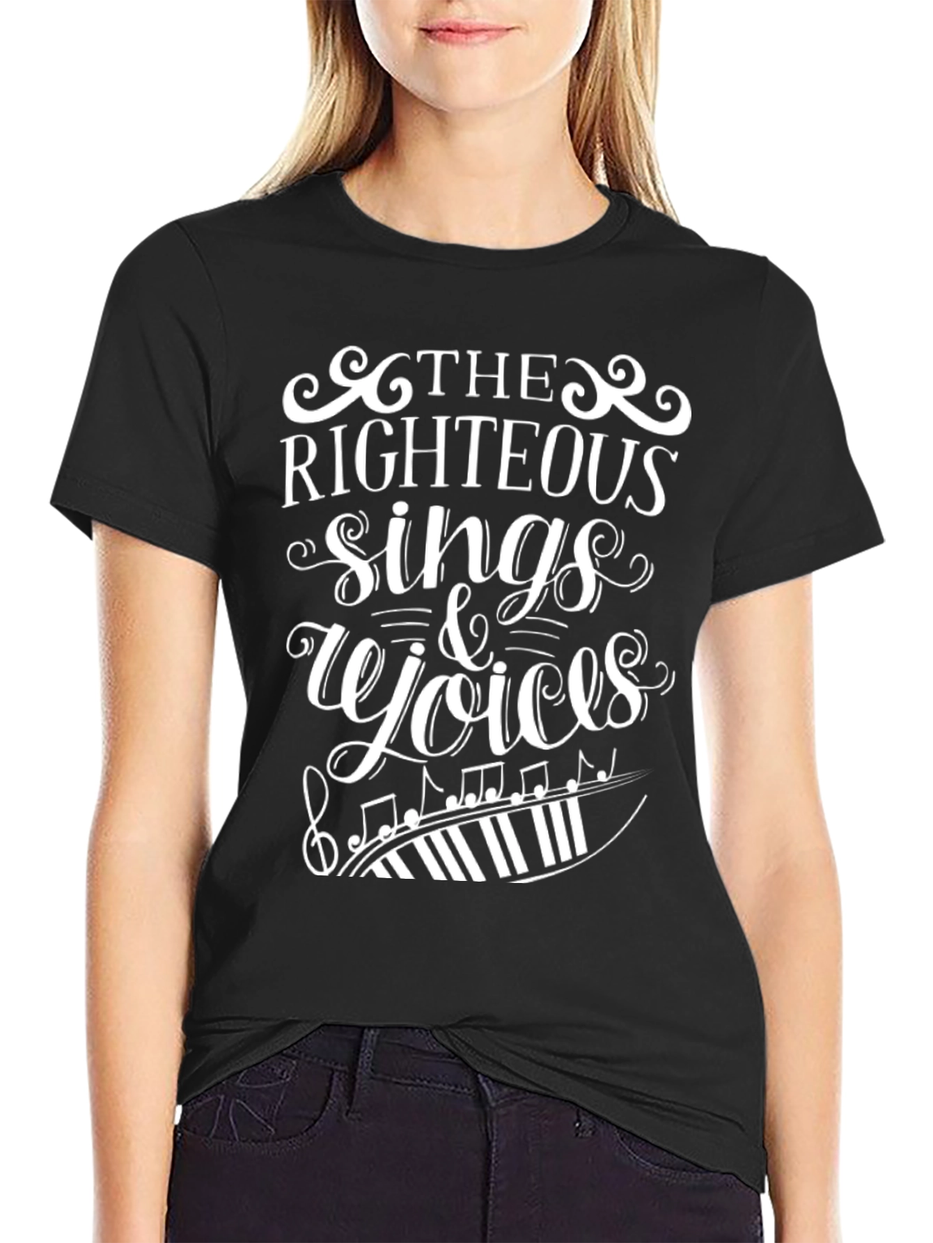 The Righteous Sings & Rejoices Graphic Tee