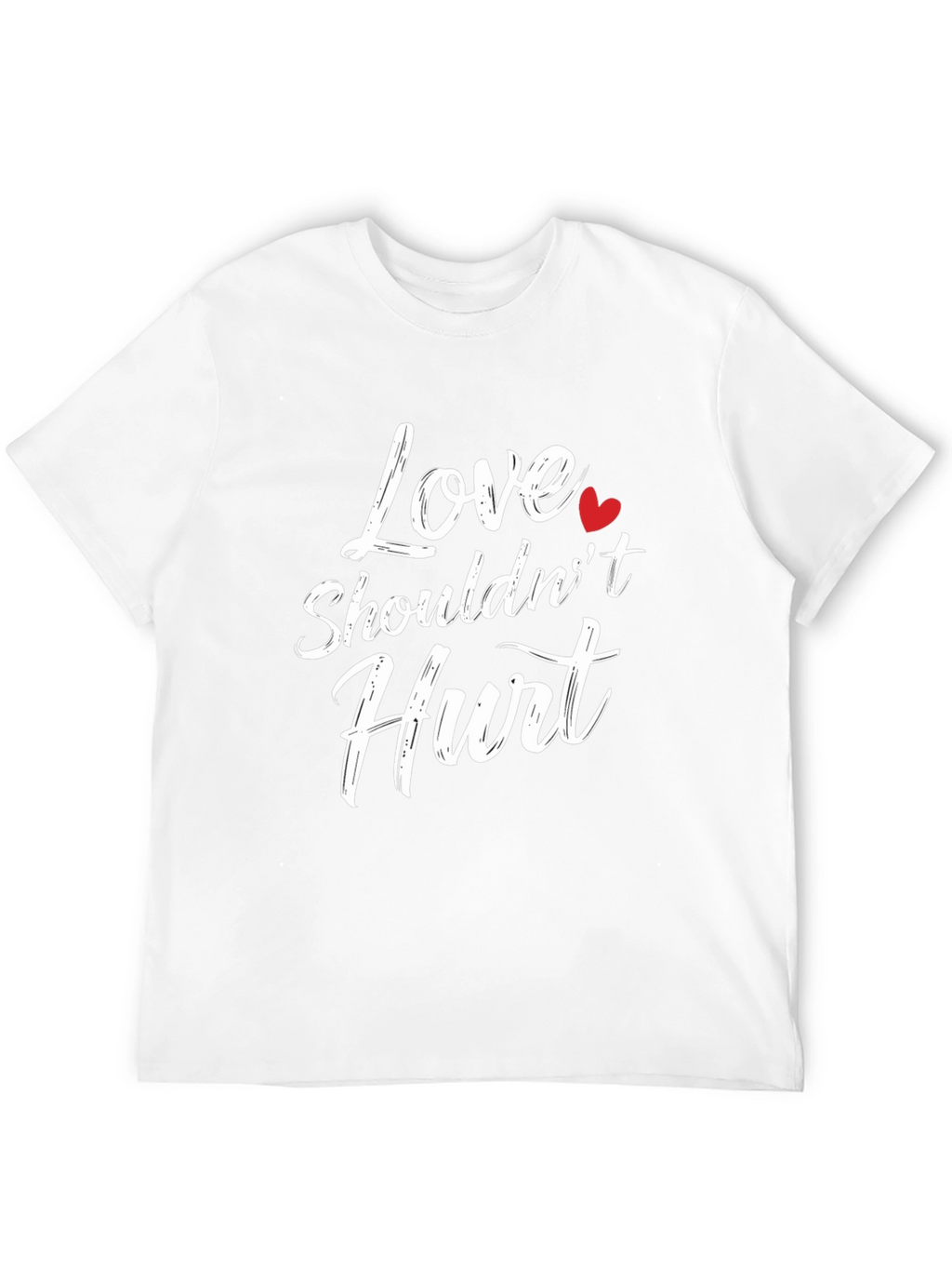 Love Shouldnt Hurt Black T-Shirt