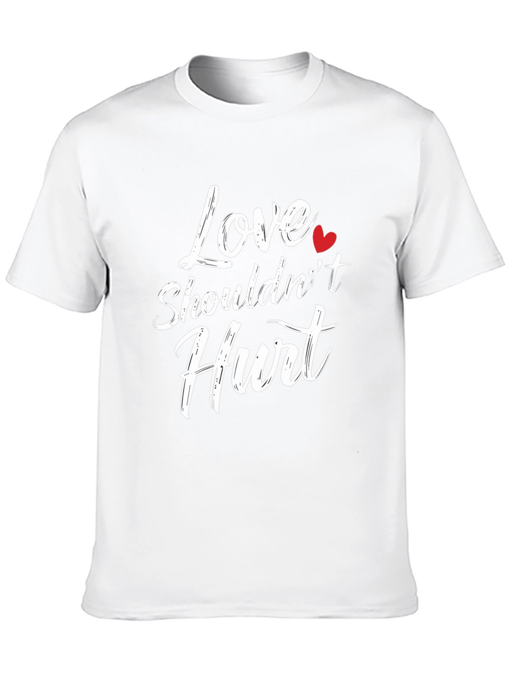 Love Shouldnt Hurt Black T-Shirt