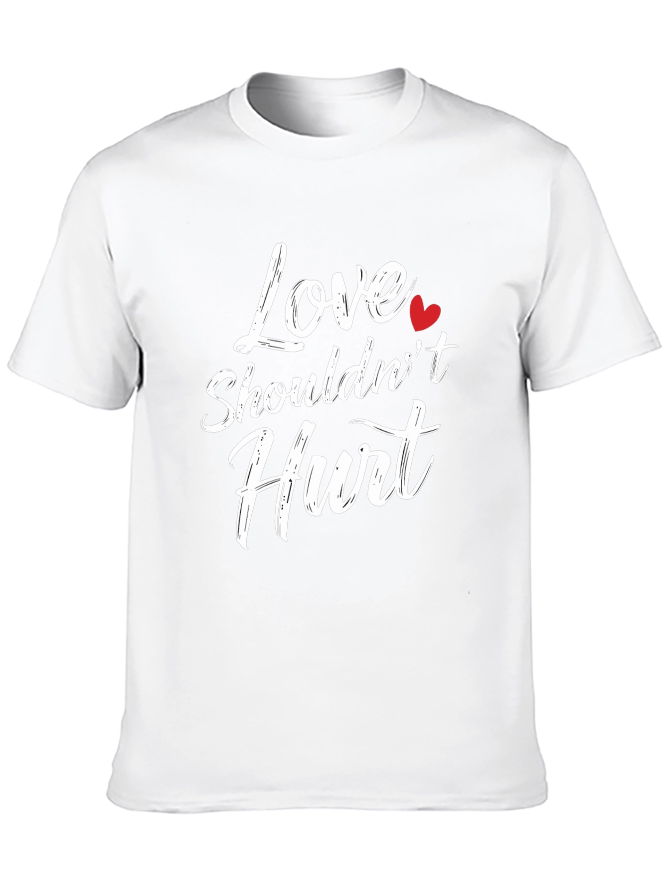 Love Shouldnt Hurt Black T-Shirt