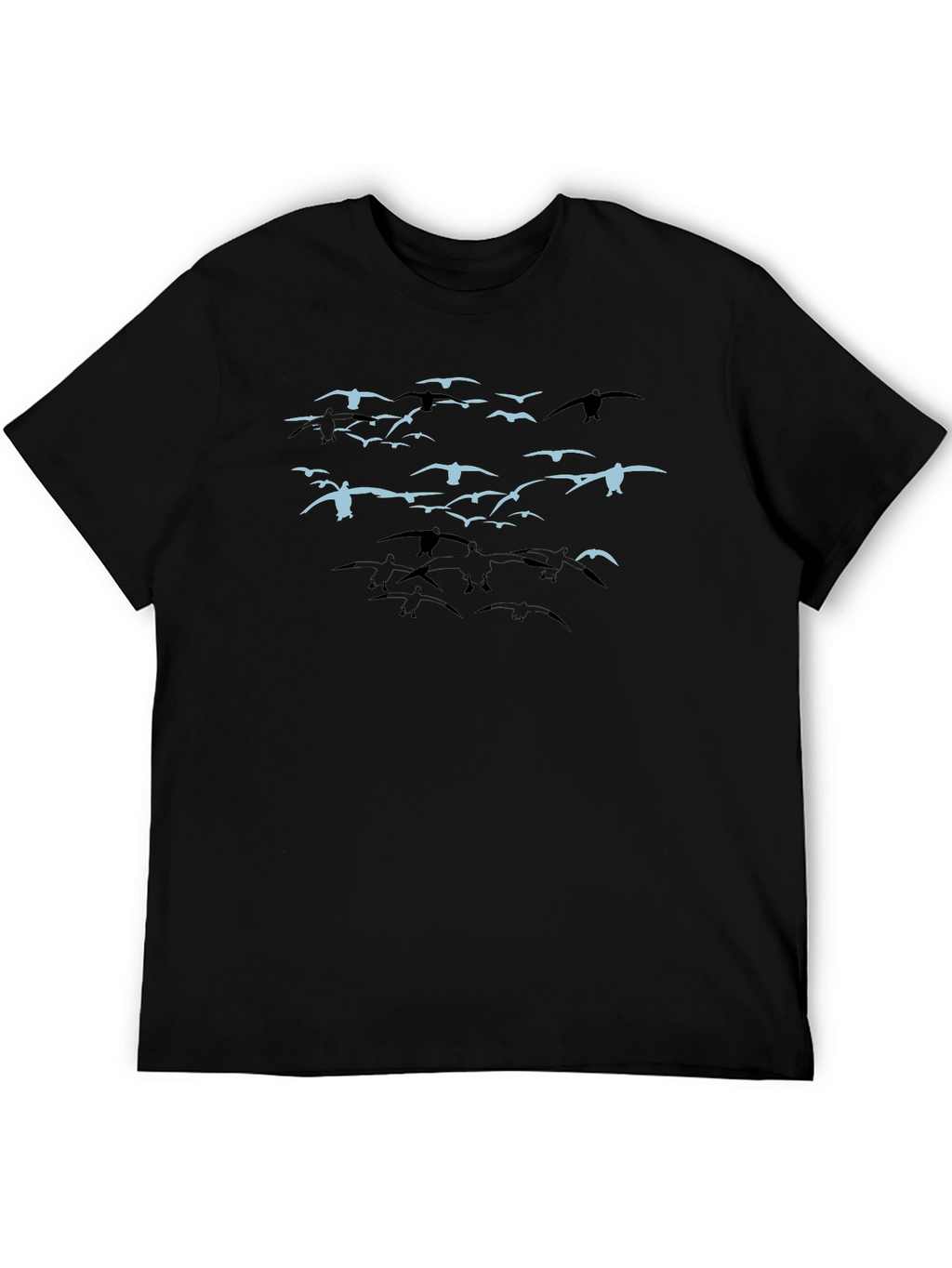 Bird Flock Graphic Tee - Black