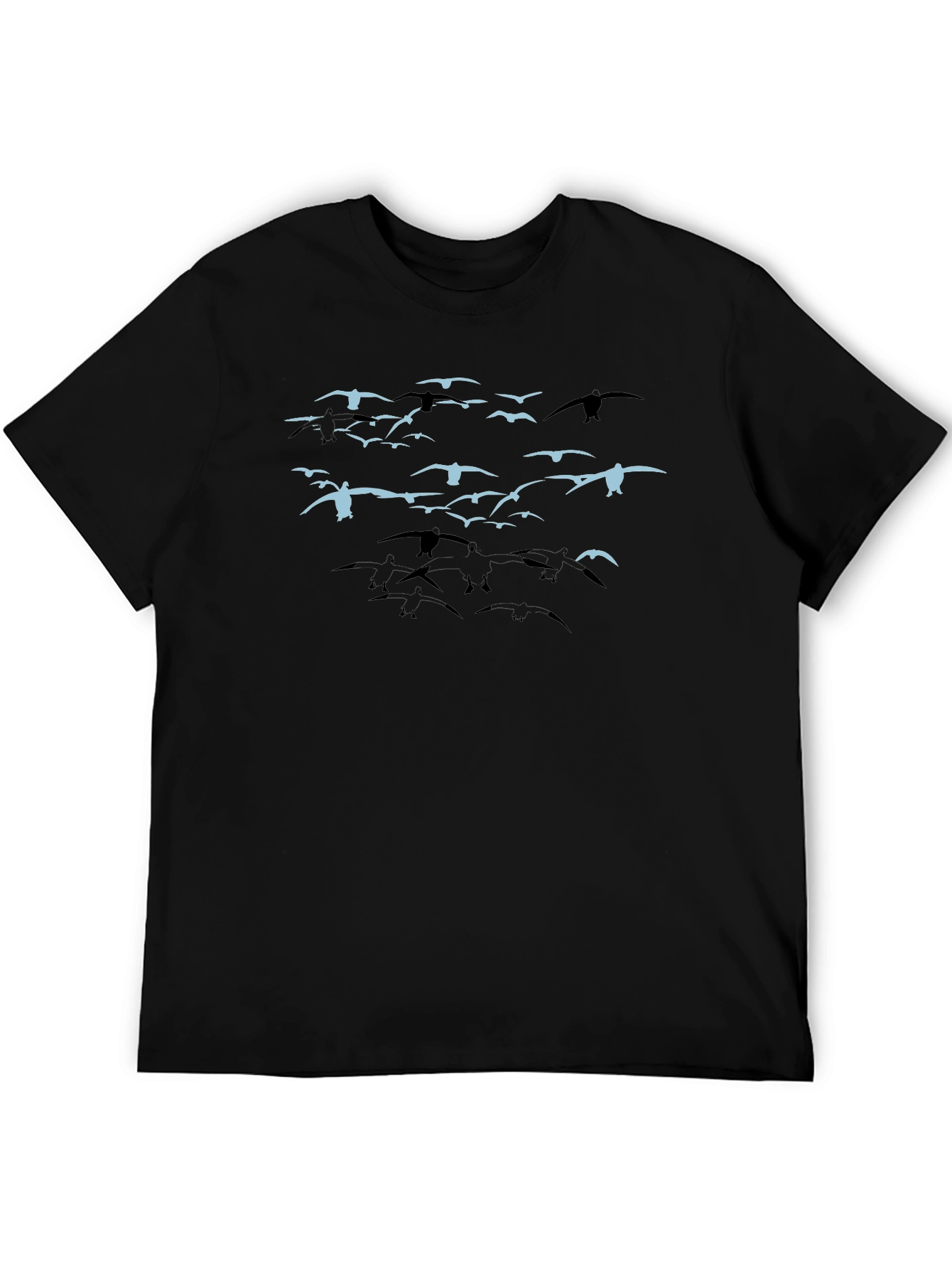 Bird Flock Graphic Tee - Black