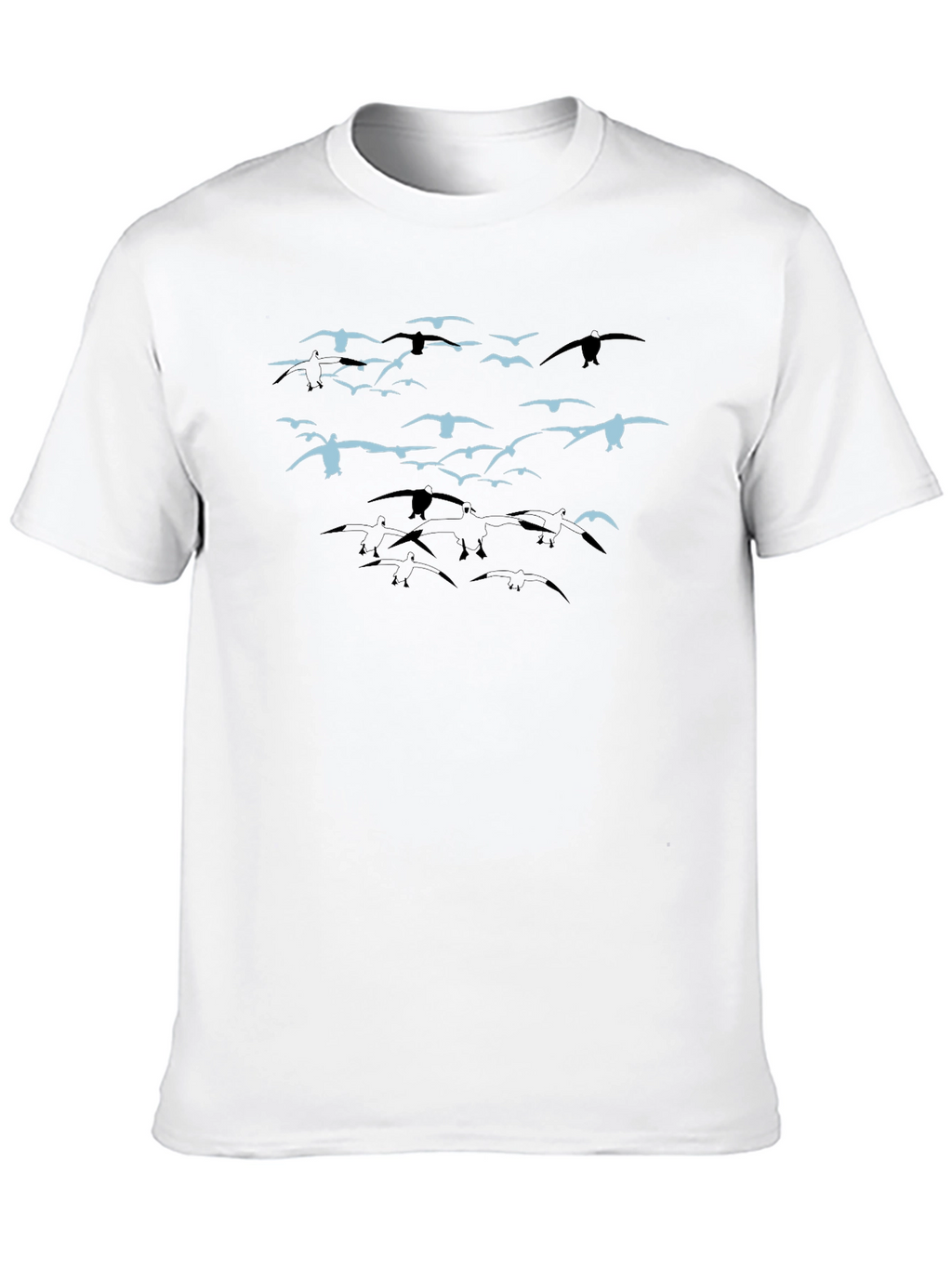Bird Flock Graphic Tee - Black