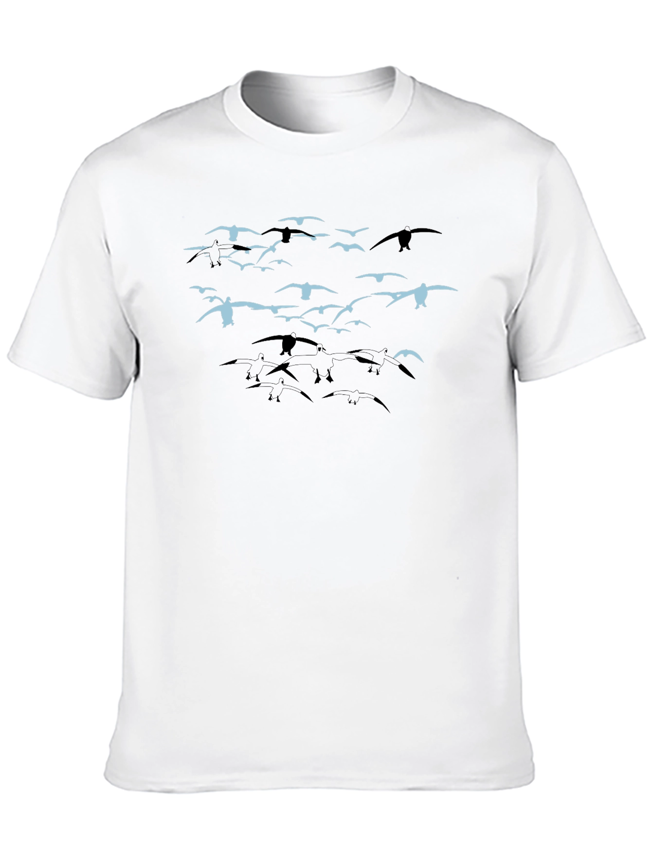 Bird Flock Graphic Tee - Black
