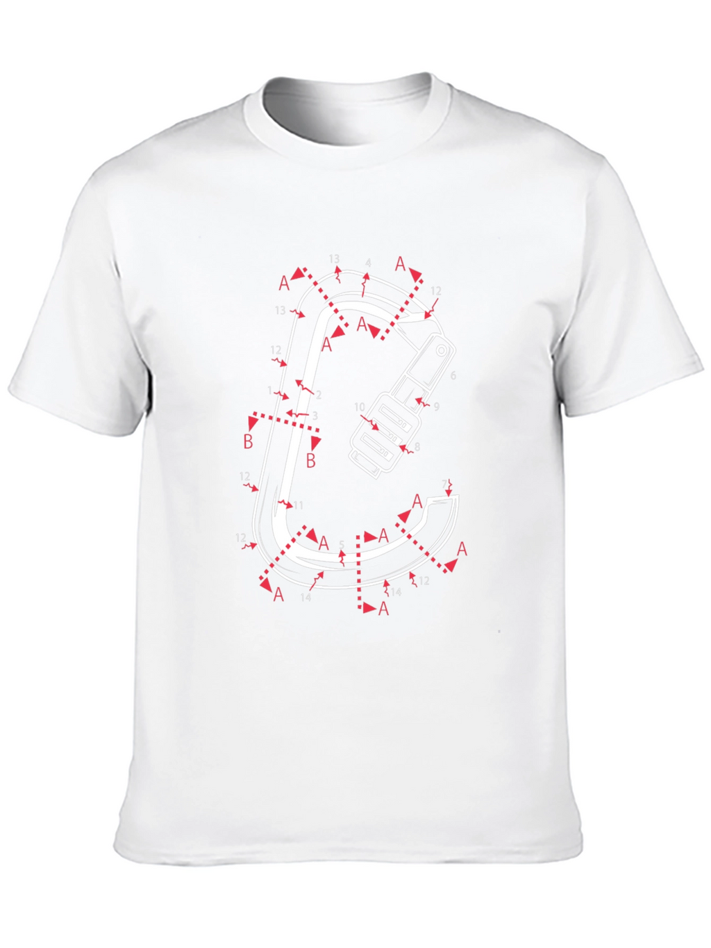 Connect the Dots Carabiner Black T-Shirt