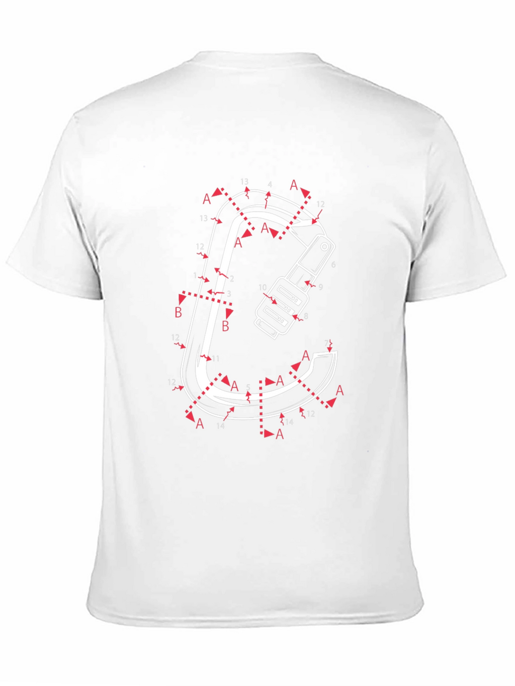 Connect the Dots Carabiner Black T-Shirt
