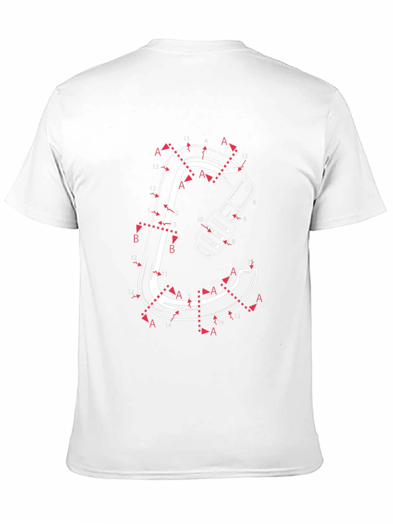 Connect the Dots Carabiner Black T-Shirt