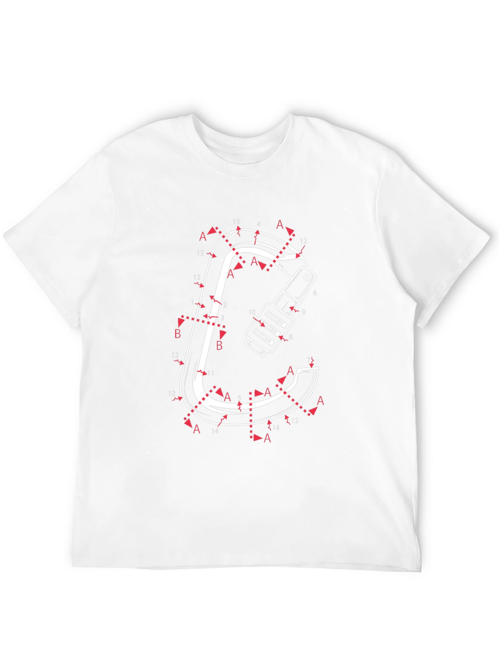 Connect the Dots Carabiner Black T-Shirt