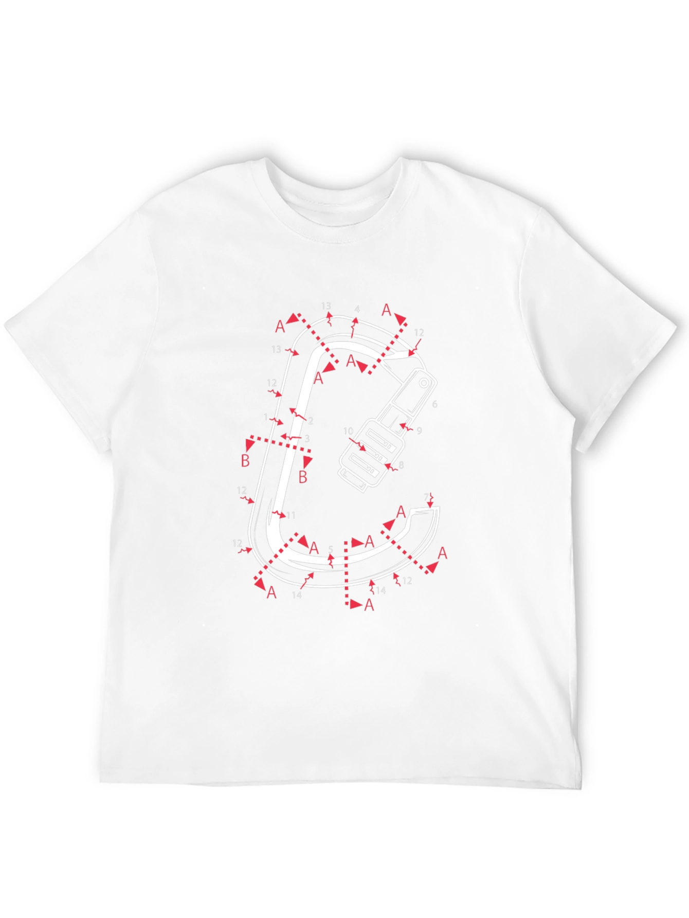 Connect the Dots Carabiner Black T-Shirt