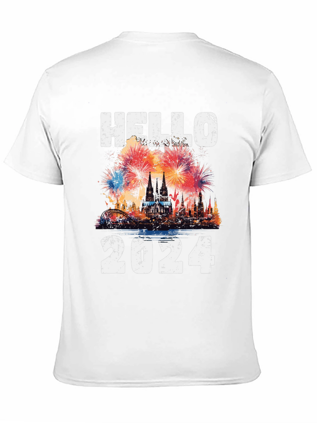 Hello 2024 Fireworks T-Shirt