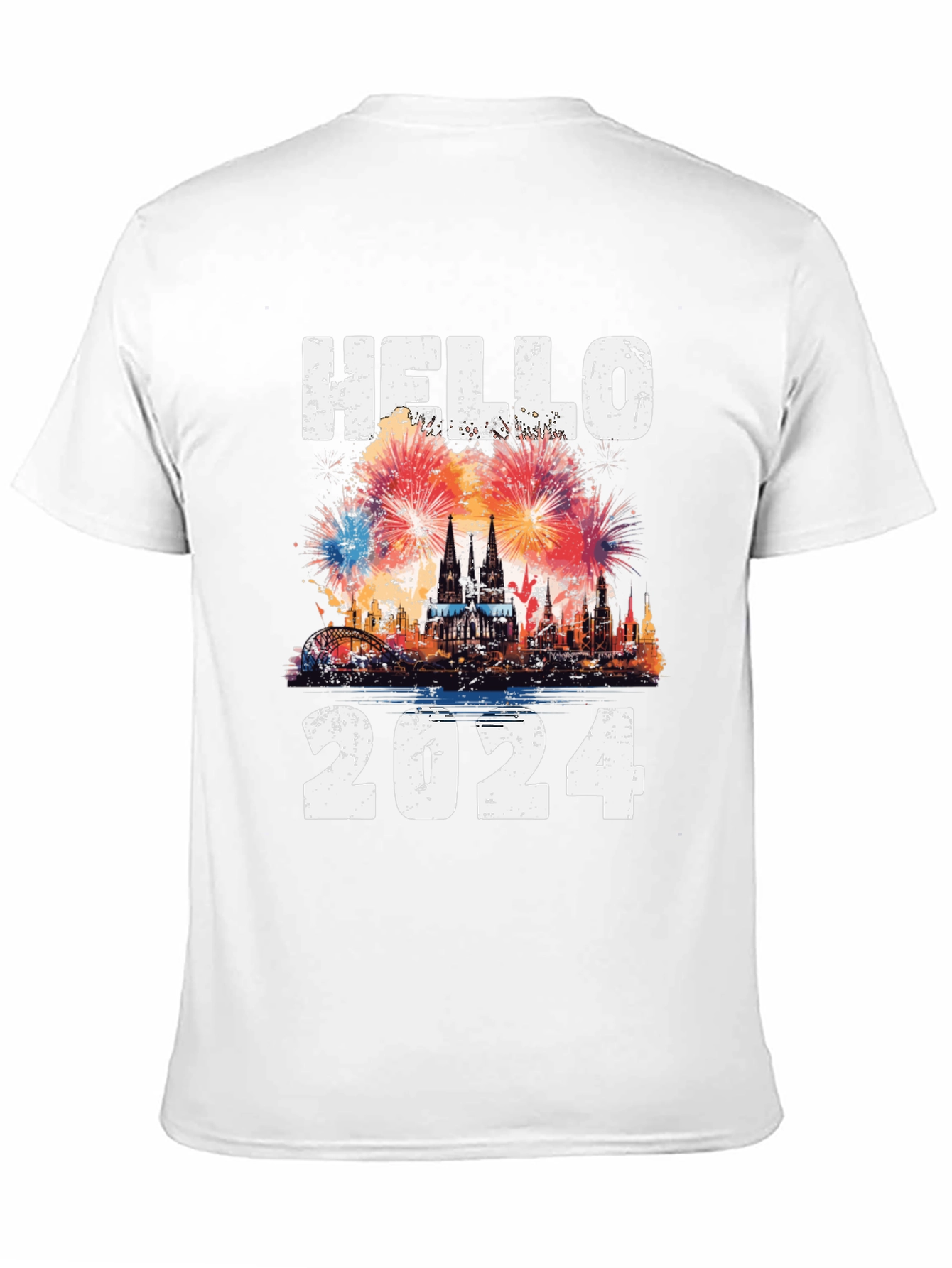 Hello 2024 Fireworks T-Shirt