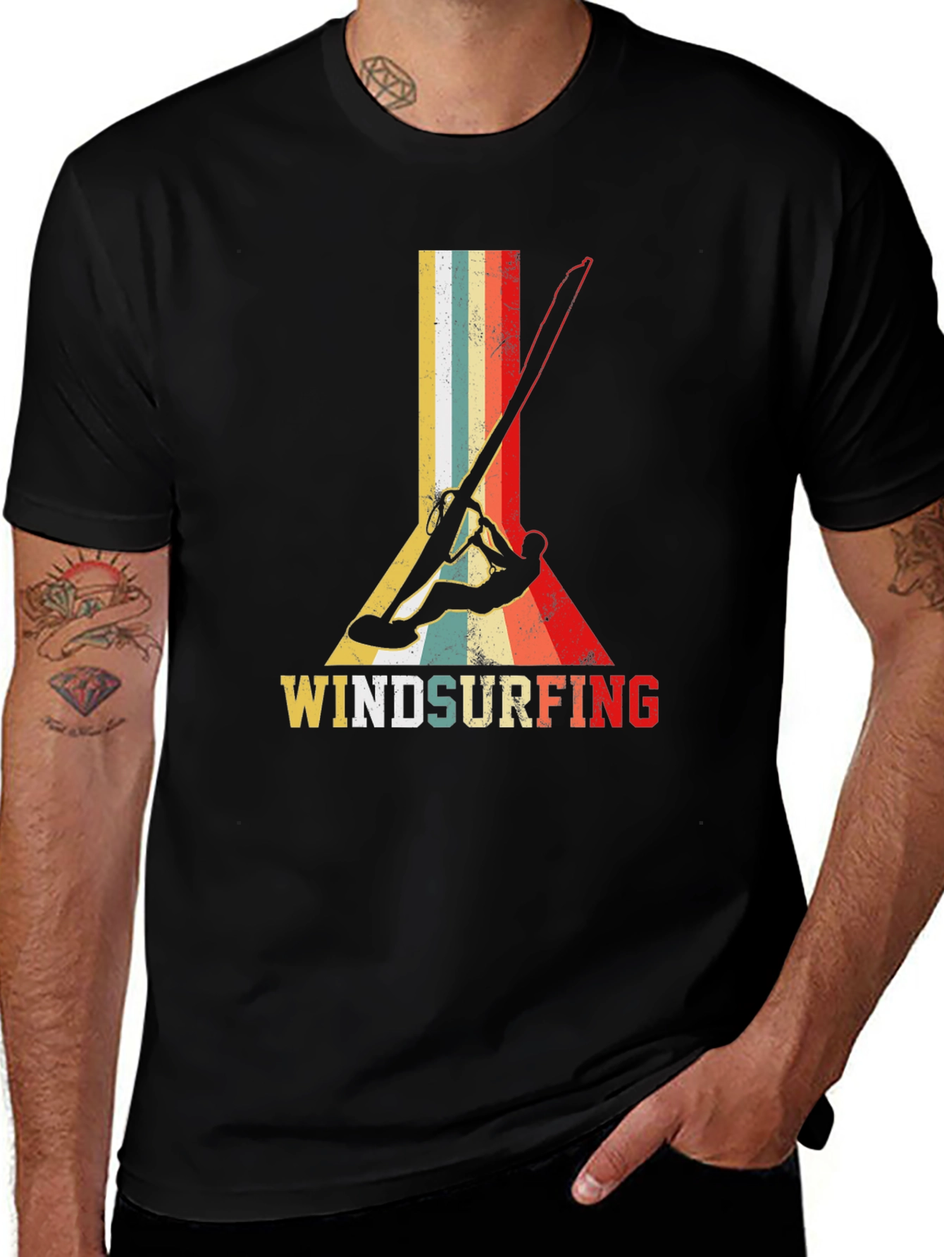 Vintage Windsurfing T-Shirt - Retro Style