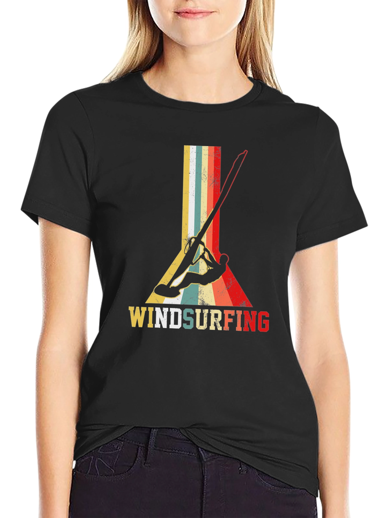 Vintage Windsurfing T-Shirt - Retro Style